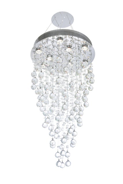 Galaxy 9 Light Chrome Chandelier