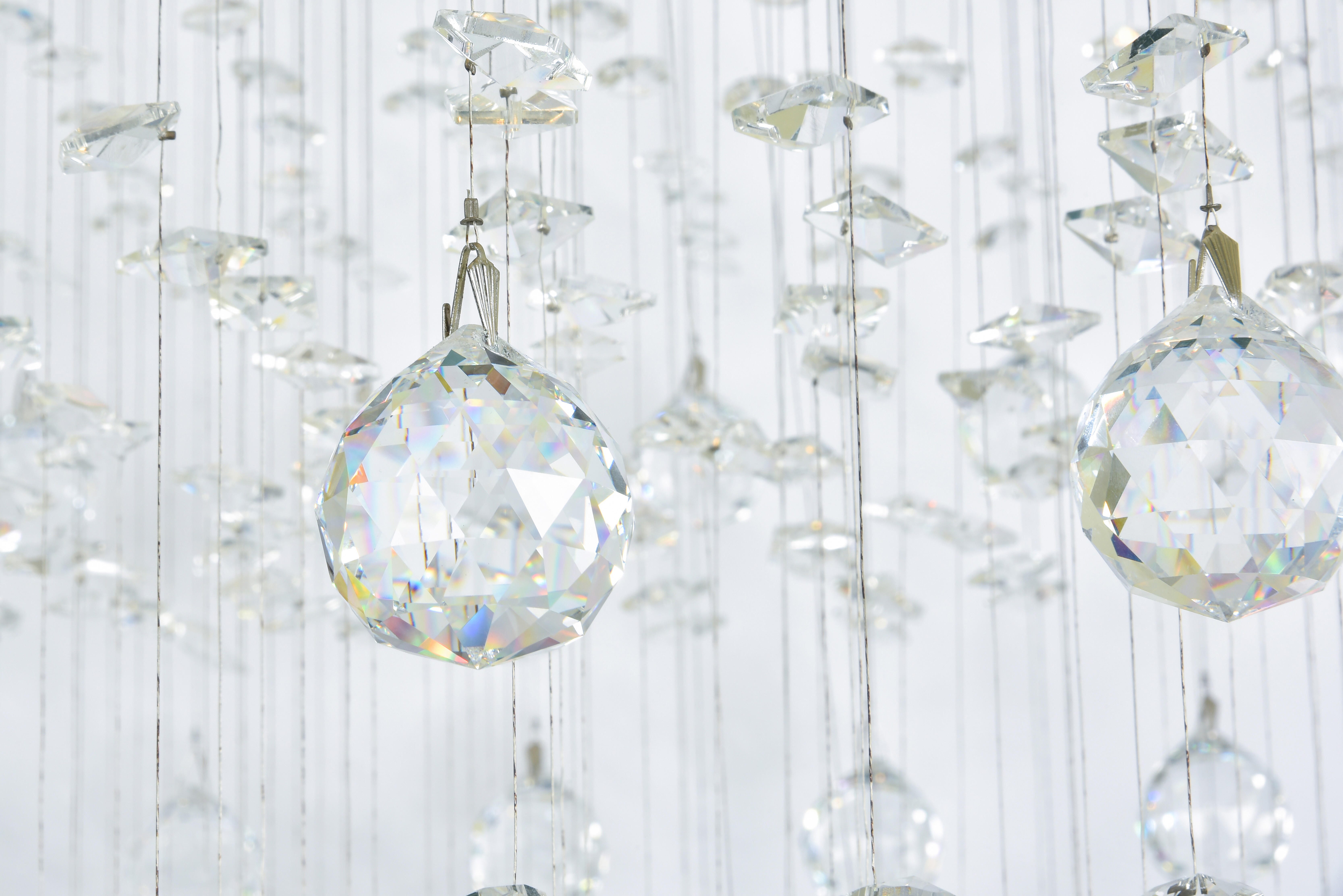 Galaxy 9 Light Chrome Chandelier Clear Royal Cut Crystal, , large