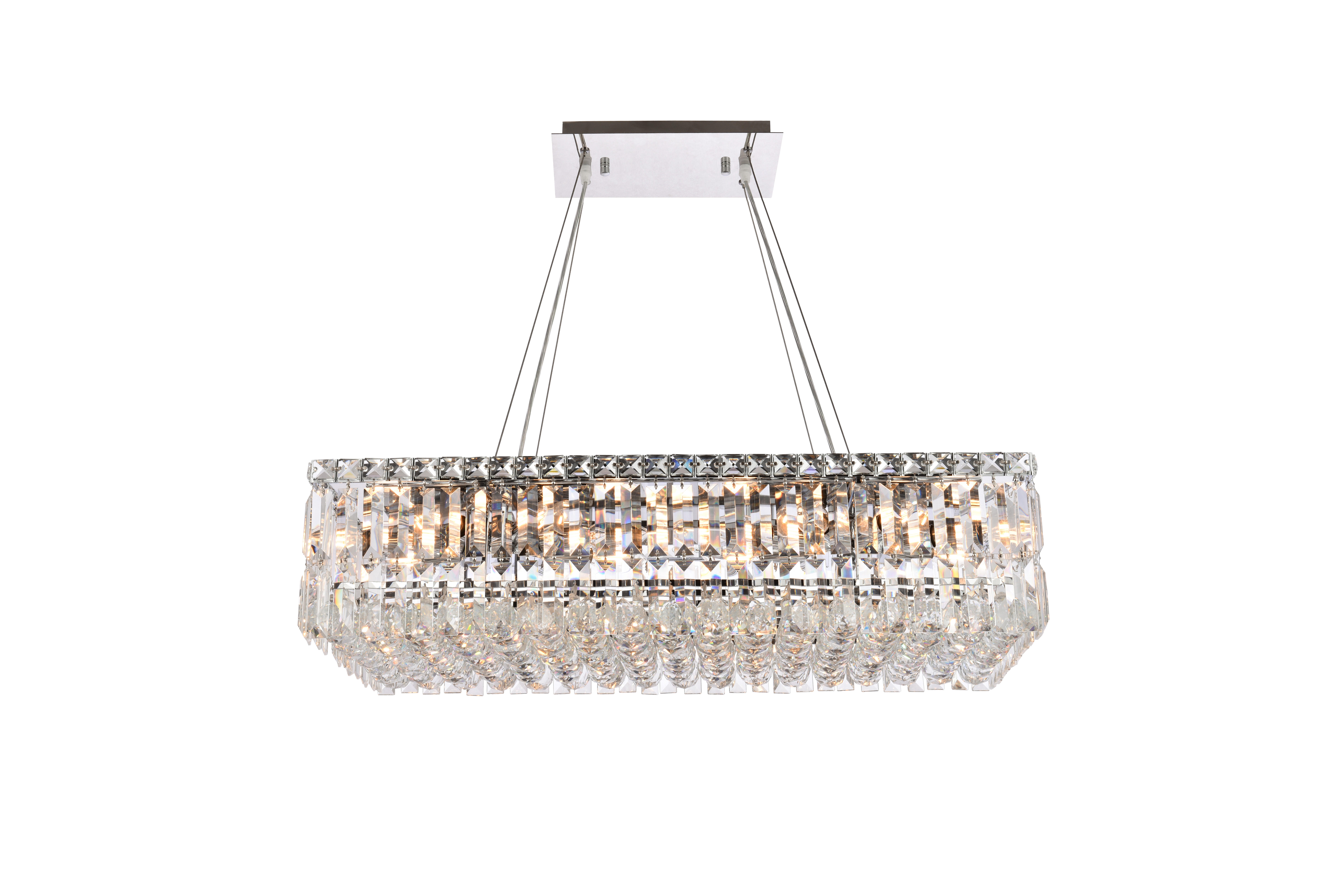 Maxime 16 Light Chrome Chandelier Clear Royal Cut Crystal, , large
