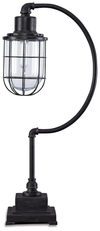 Jae Desk Lamp, Antique Black