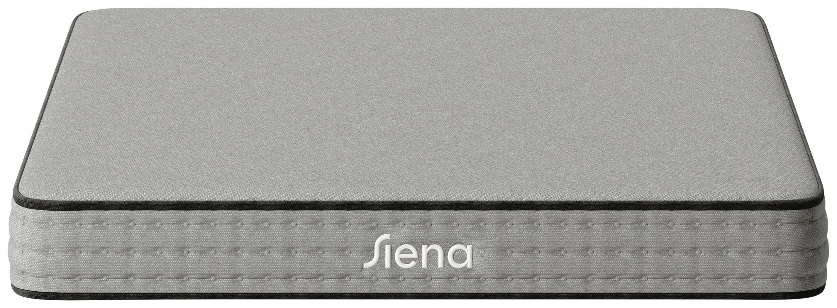 Siena Essential Hybrid 6 Inch Queen Mattress, Gray, rollover