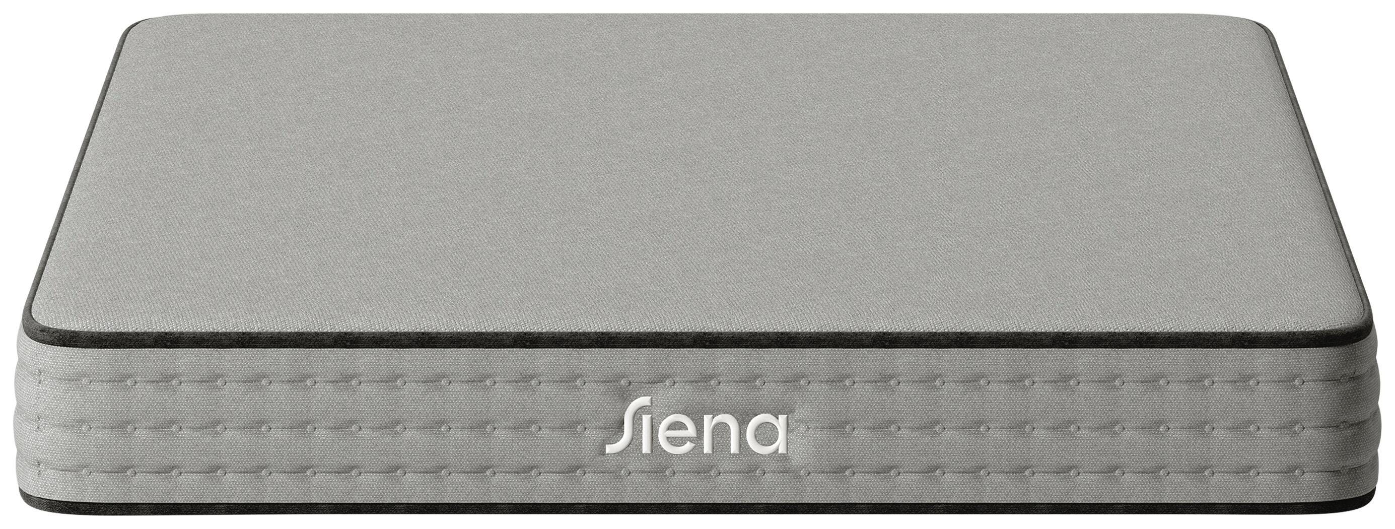 Siena Essential Hybrid 8 Inch Queen Mattress, Gray, rollover