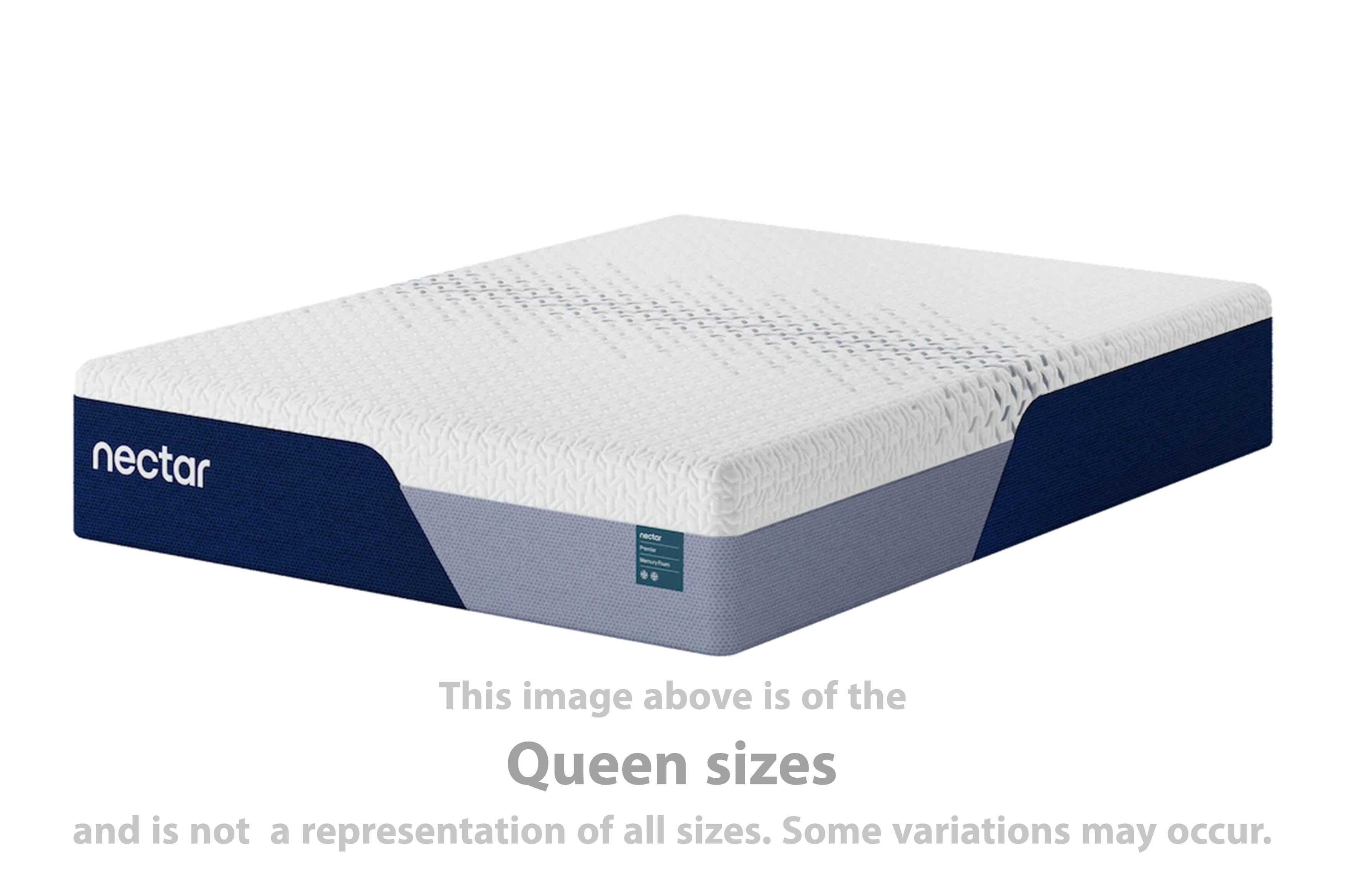 Nectar Premier Memory Foam King Mattress, White
