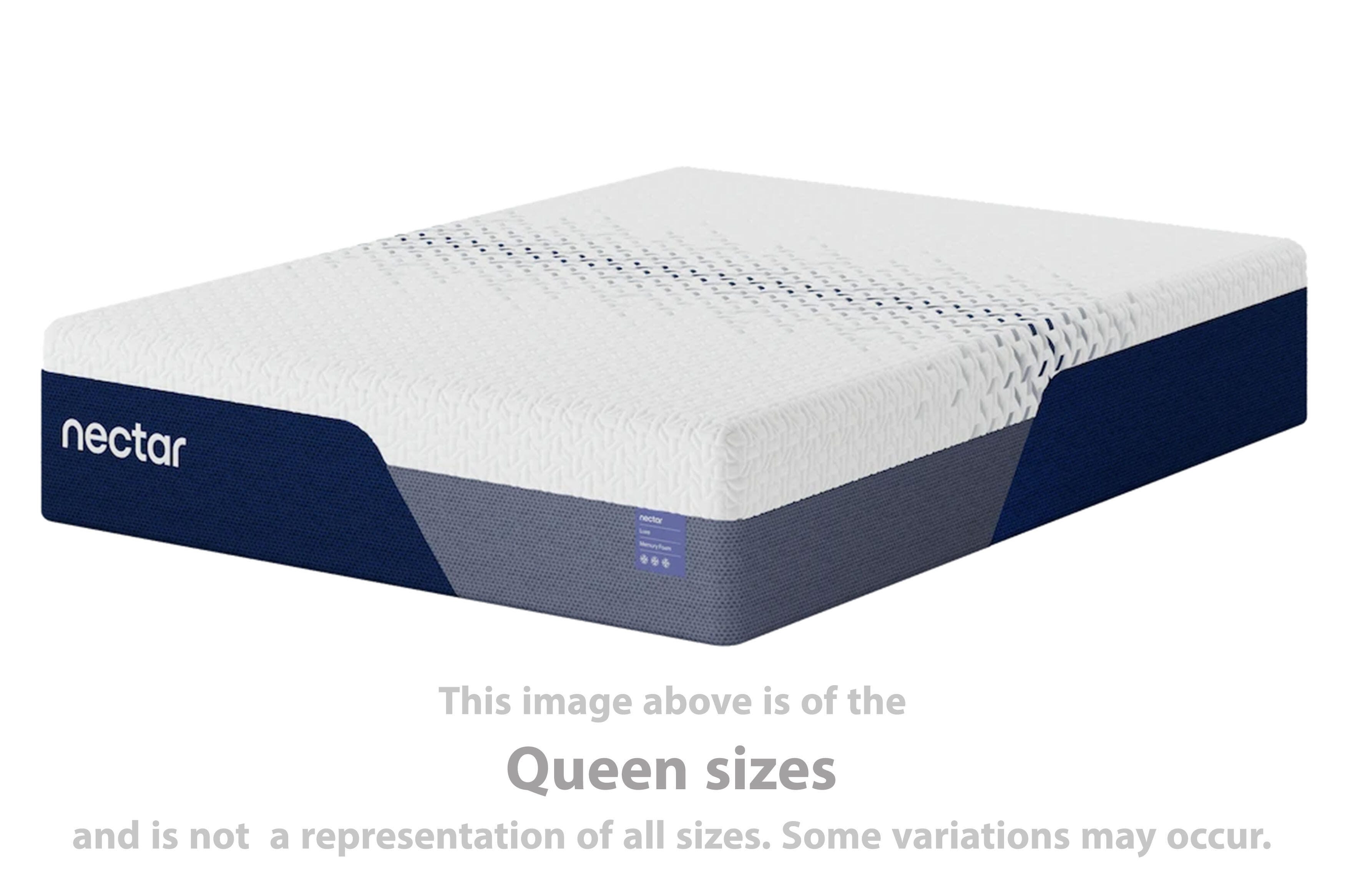 Nectar Luxe Memory Foam King Mattress, White
