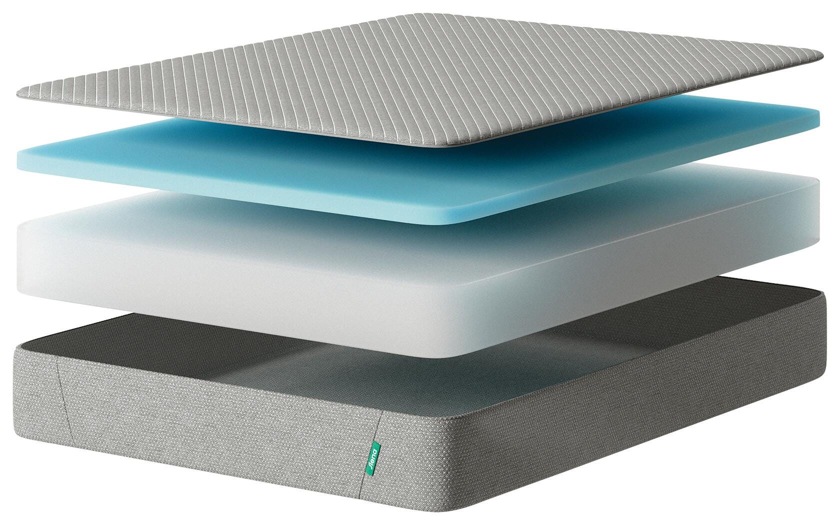 Siena Essential Memory Foam 10 Inch King Mattress, Gray, large
