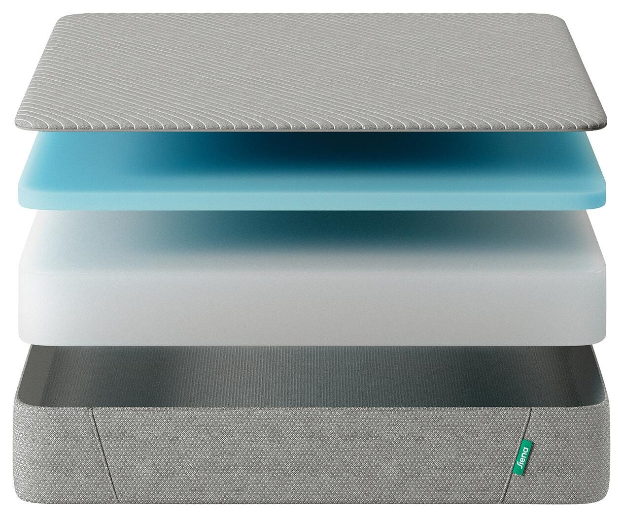 Siena Essential Memory Foam 10 Inch King Mattress, Gray, large