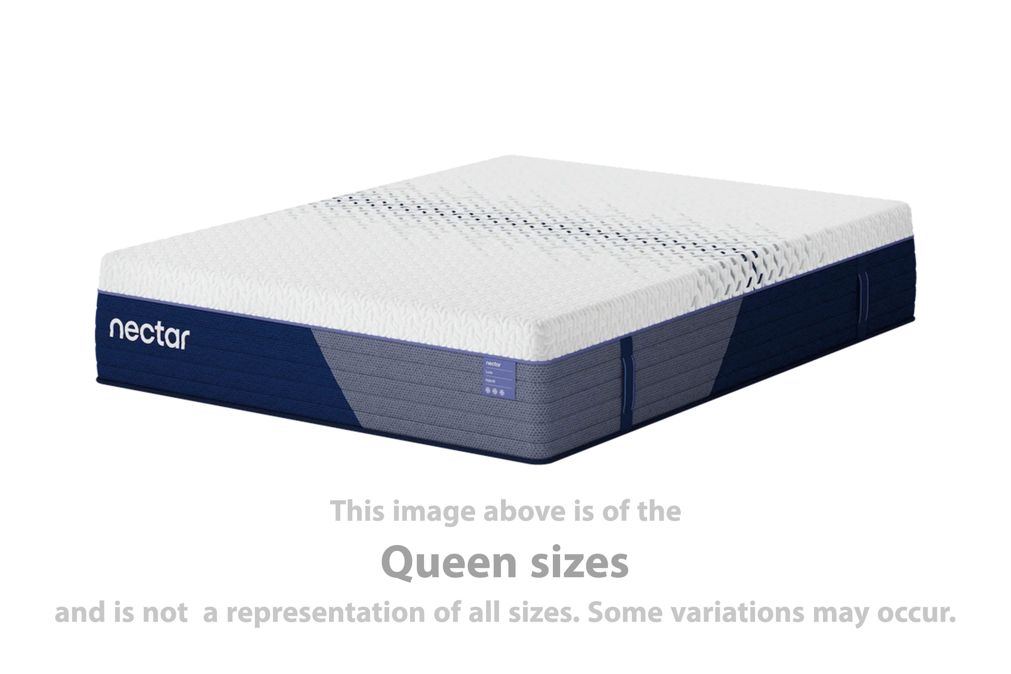 Nectar Luxe Hybrid King Mattress, White