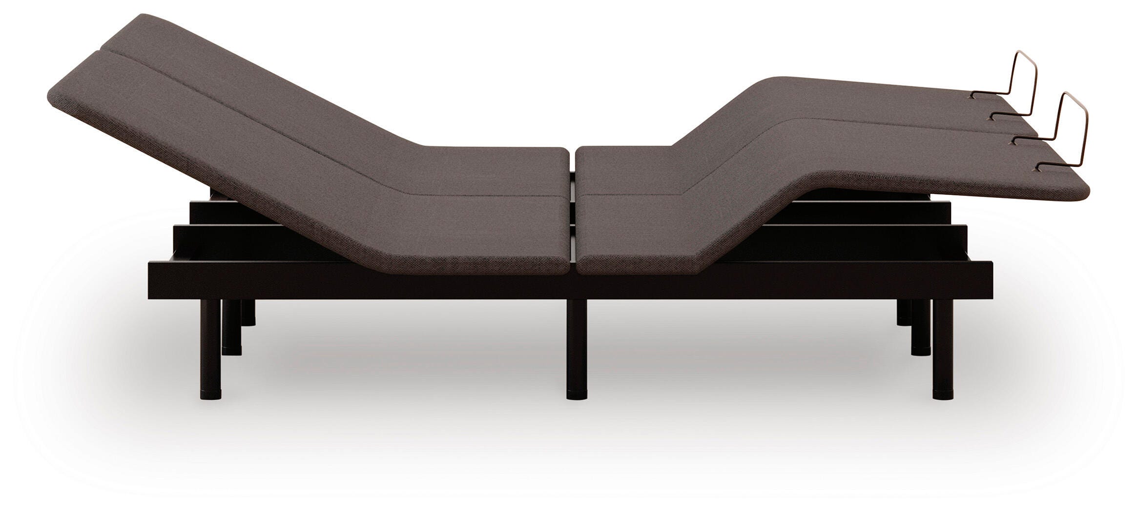 Comfort Classic Adj Base Split California King Adjustable Base, Black, large