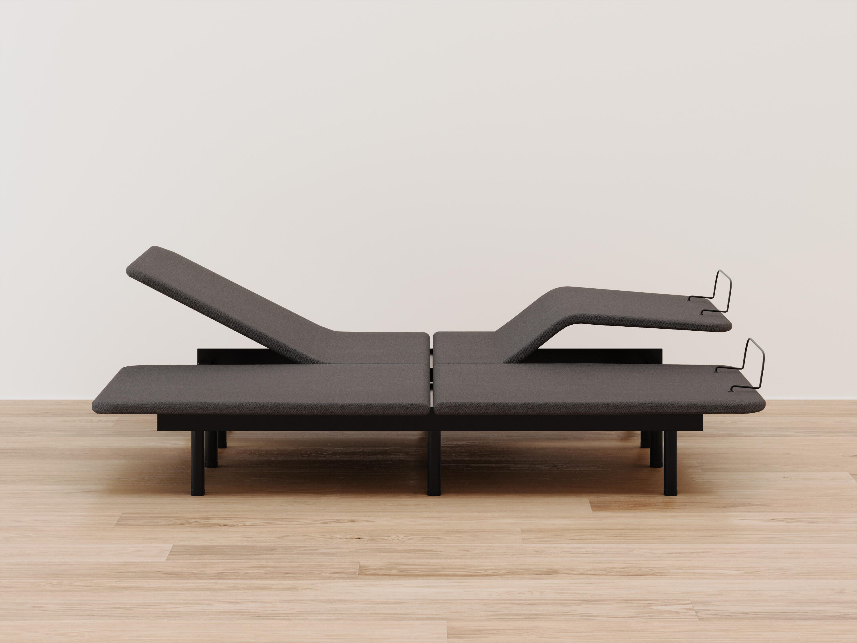 Comfort Classic Adj Base Split California King Adjustable Base, Black, large