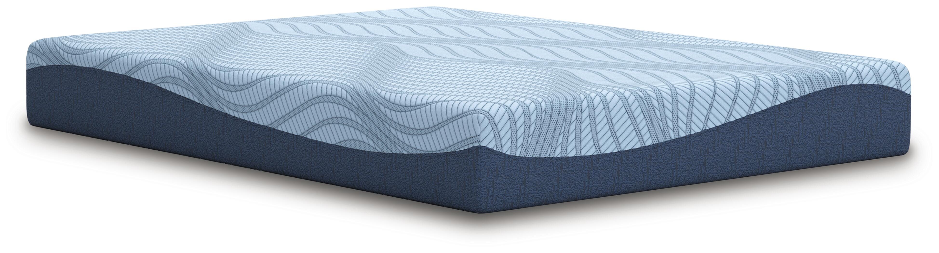 Peak 2.0 10 Memory Foam Queen Mattress, Light Blue, large