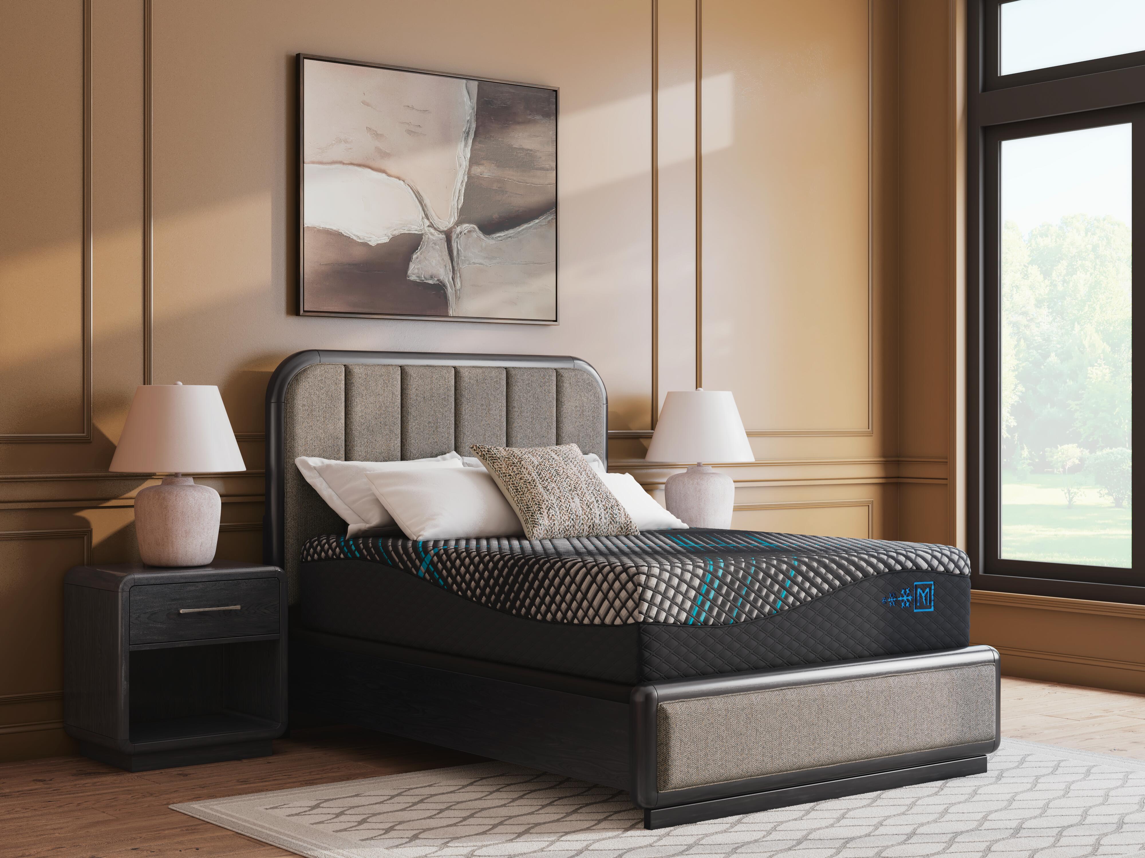 Millennium 2.0 Hybrid 16 Inch King Mattress, Black, rollover