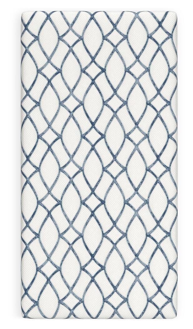 12 Inch Chime Elite 2.0 Twin Mattress, White/Blue, large