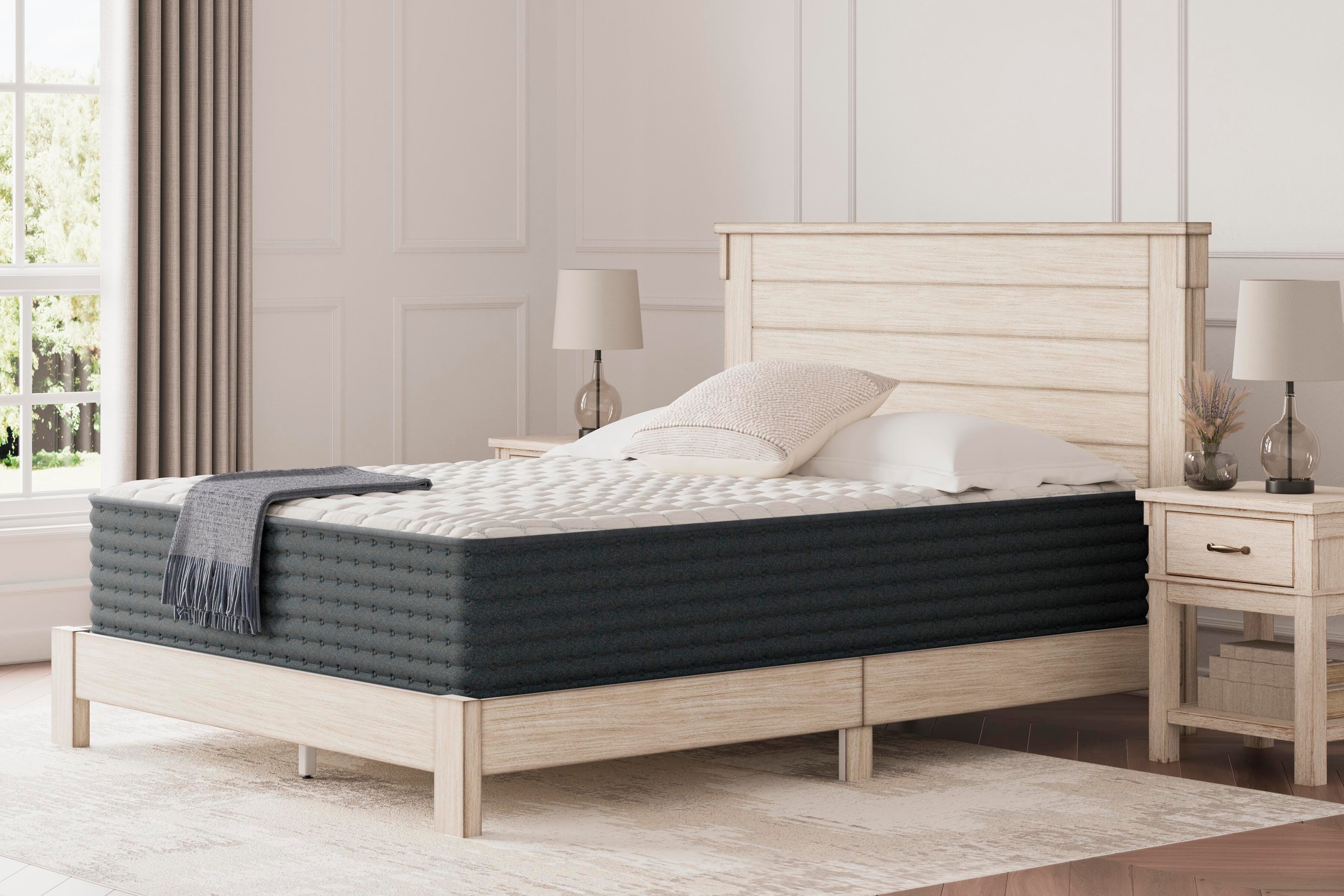 Hybrid 1300 Queen Mattress, White, large