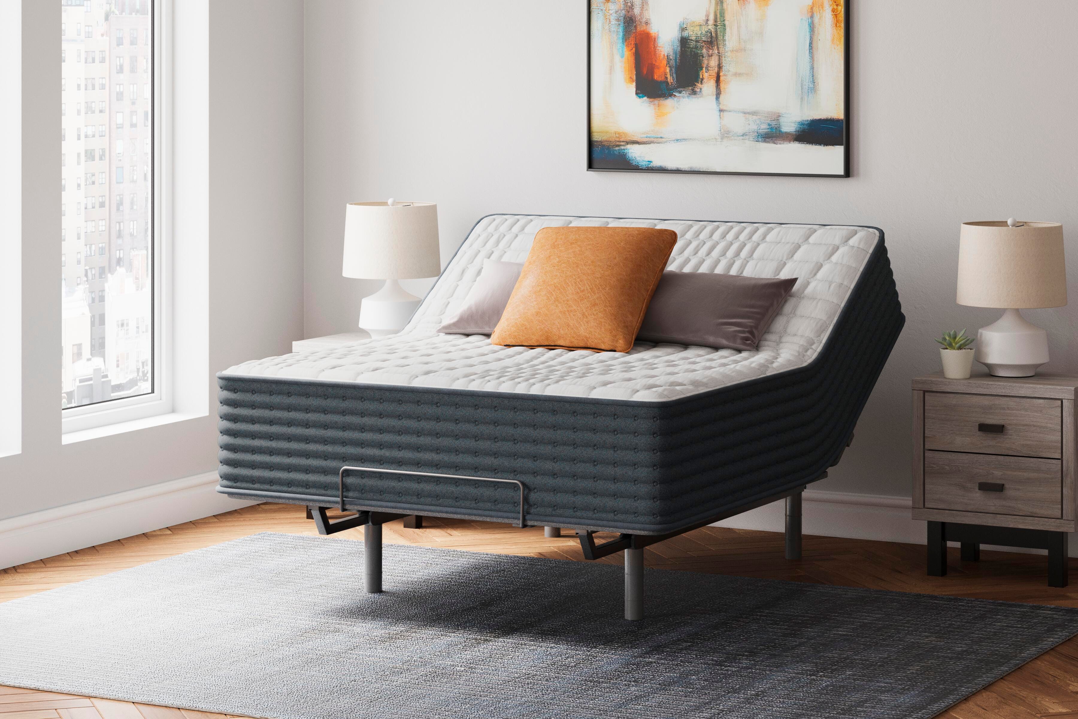 Hybrid 1400 Queen Mattress, White, large