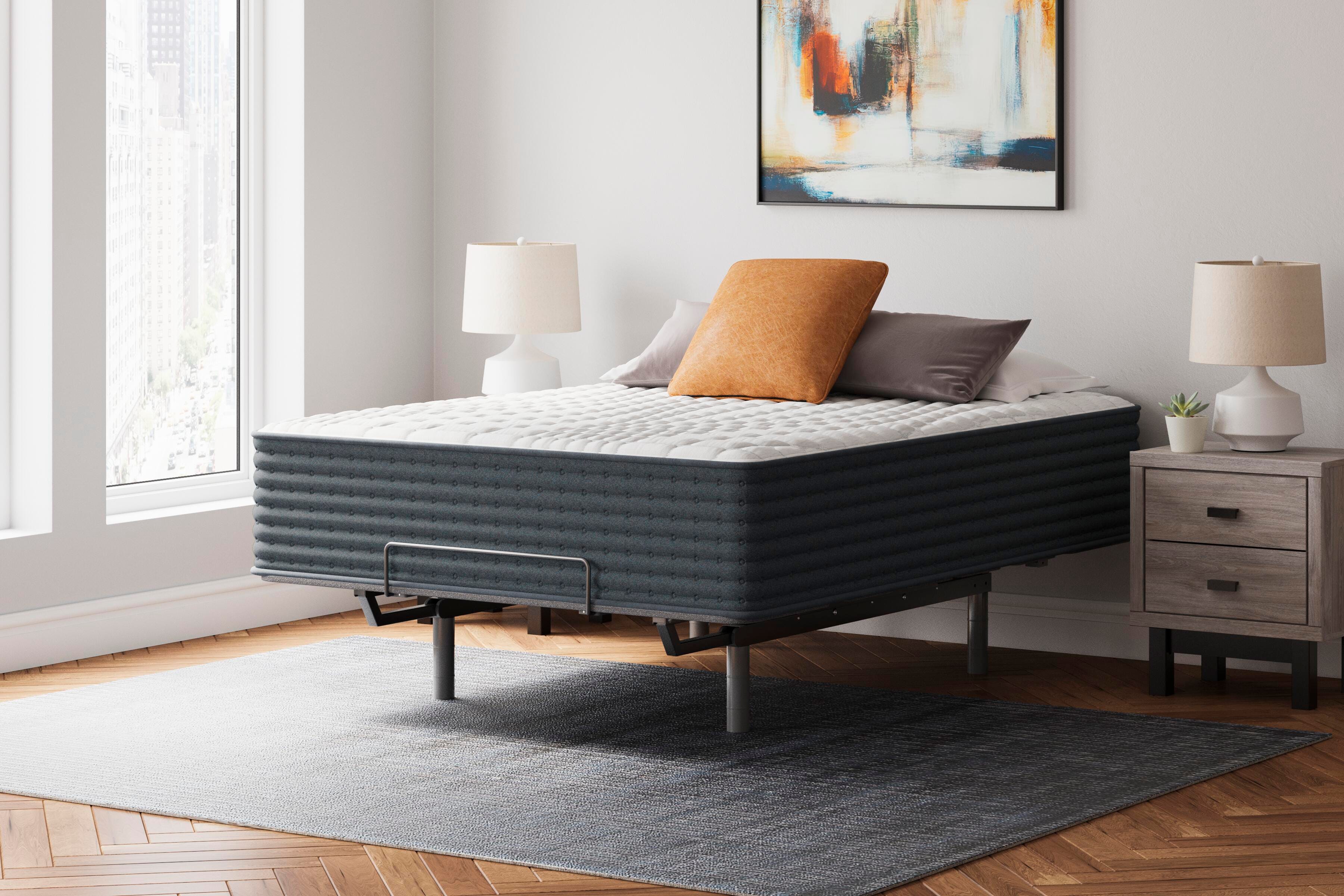Hybrid 1400 Queen Mattress, White, large