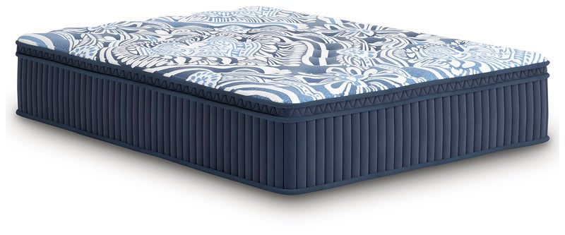 Ashley Sleep Align Plush Euro Top Hybrid with Latex Queen Mattress, Blue