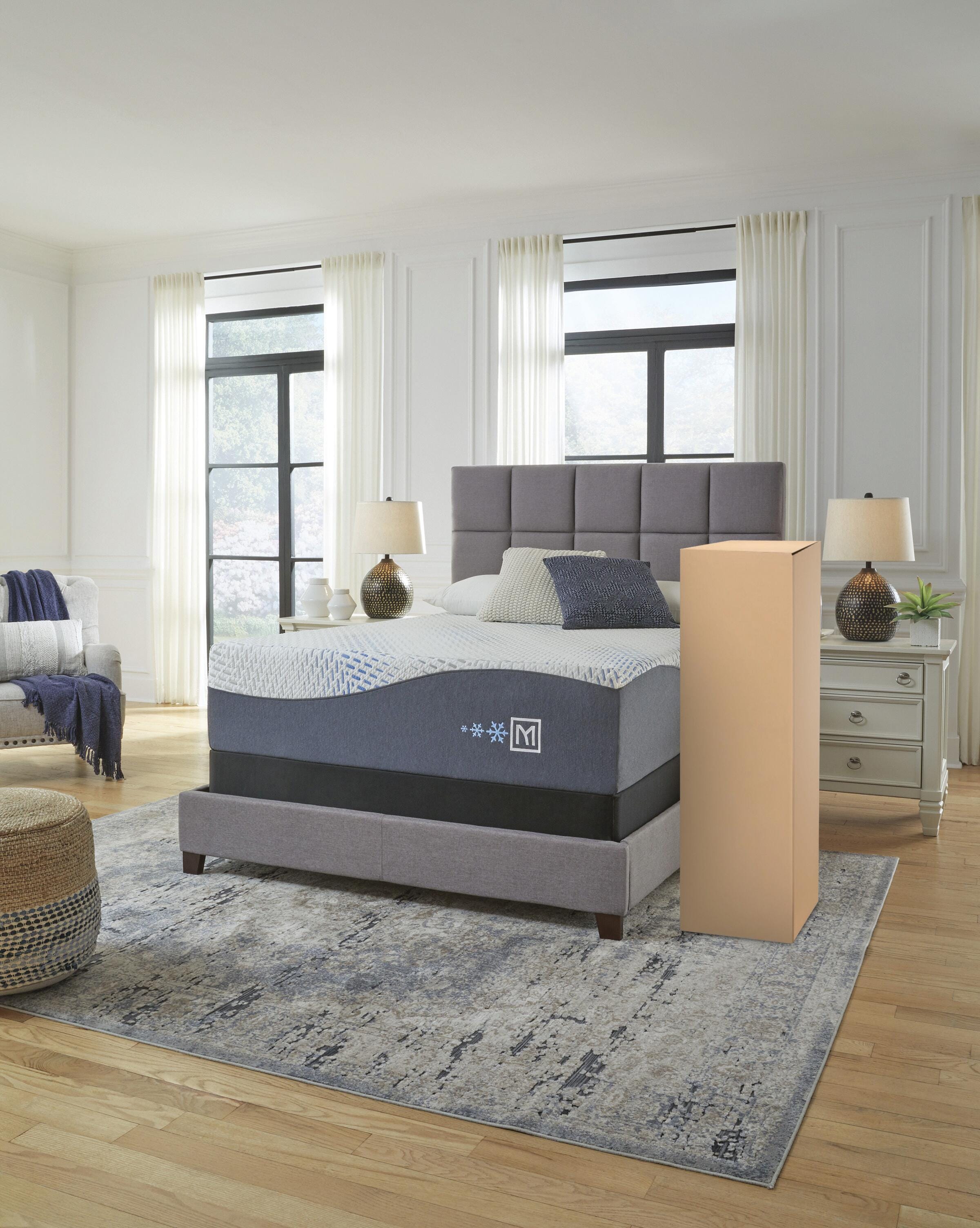 Millennium Luxury Gel Memory Foam Queen Mattress, White, large
