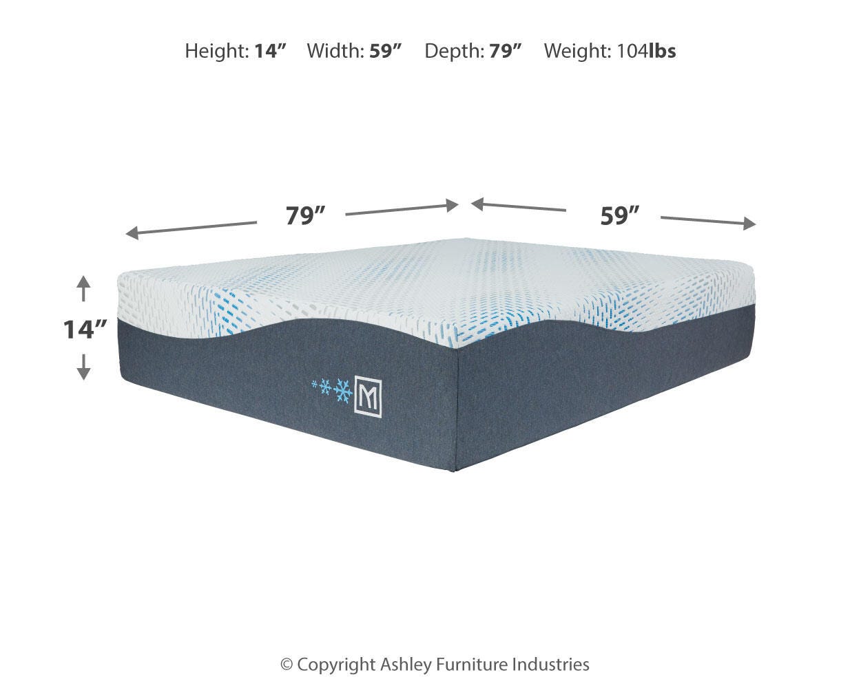 Millennium Cushion Firm Gel Memory Foam Hybrid Queen Mattress - image 7