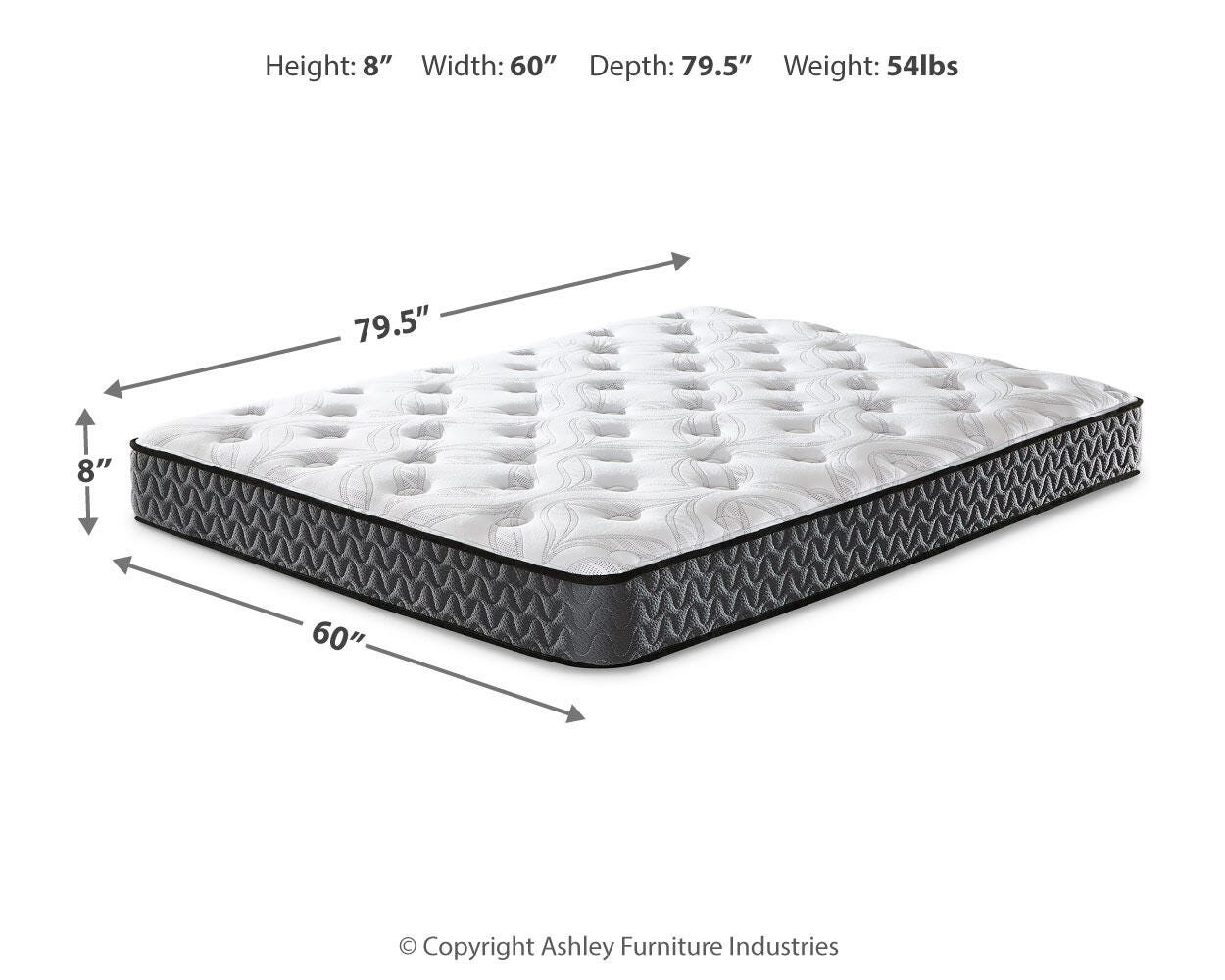 8 Inch Bonnell Hybrid Dimensions