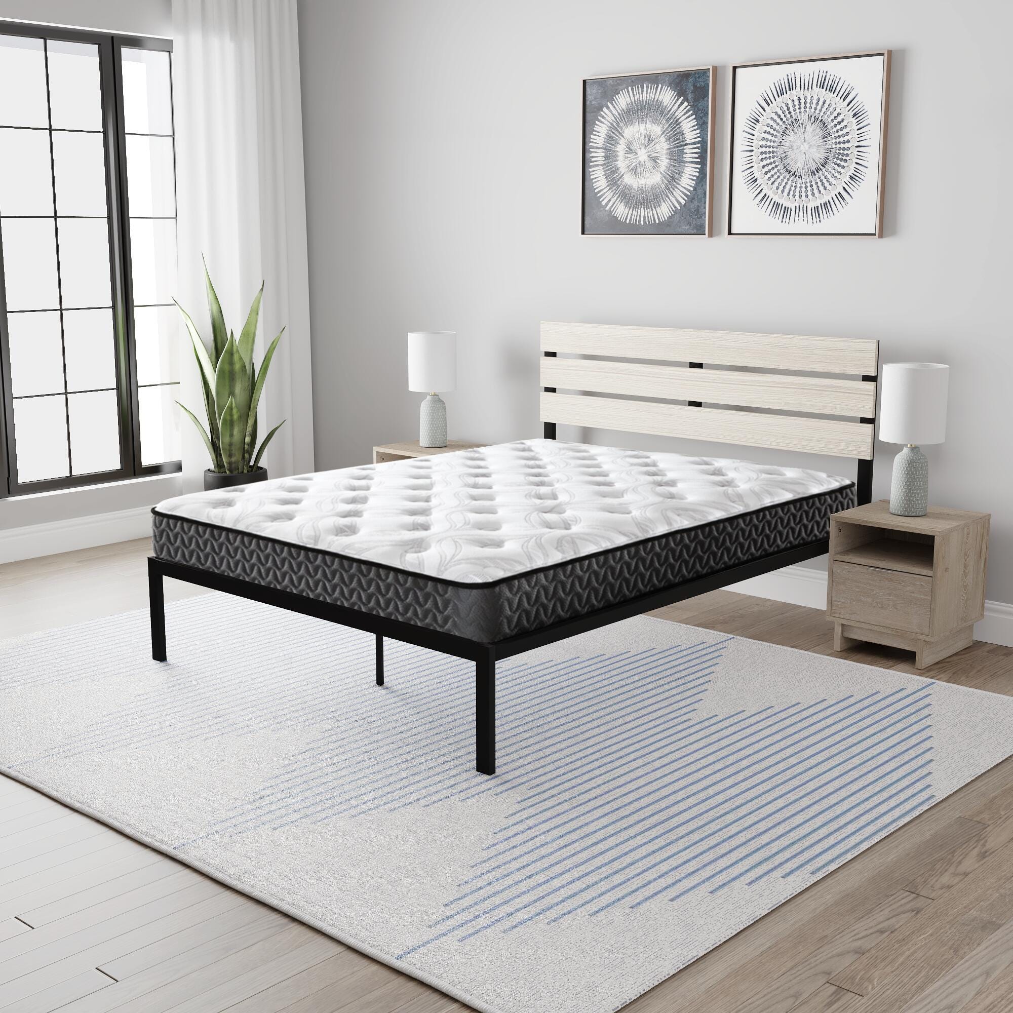 8 Inch Bonnell Hybrid Full Mattress - image 5
