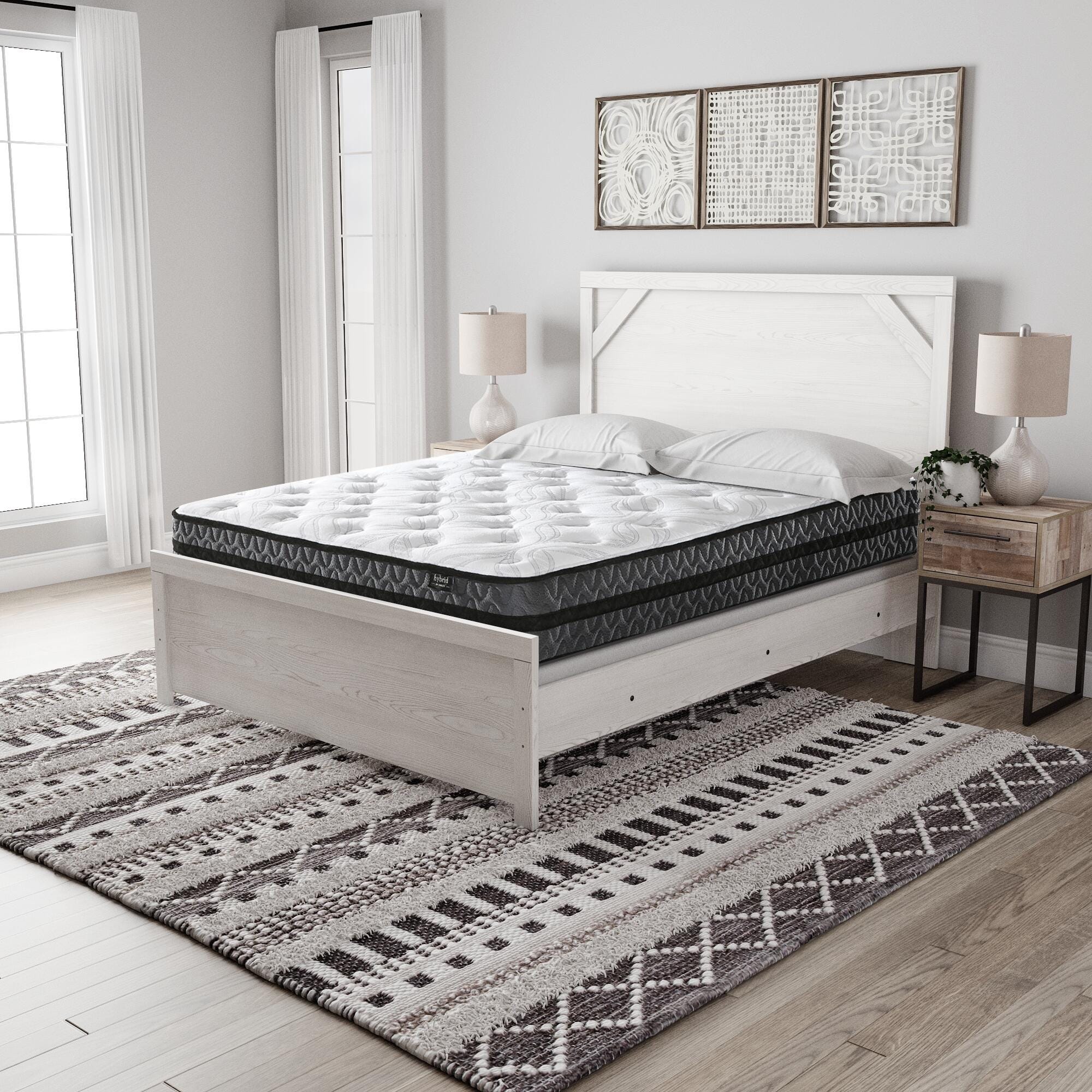 10 Inch Pocketed Hybrid Full Mattress - image 5