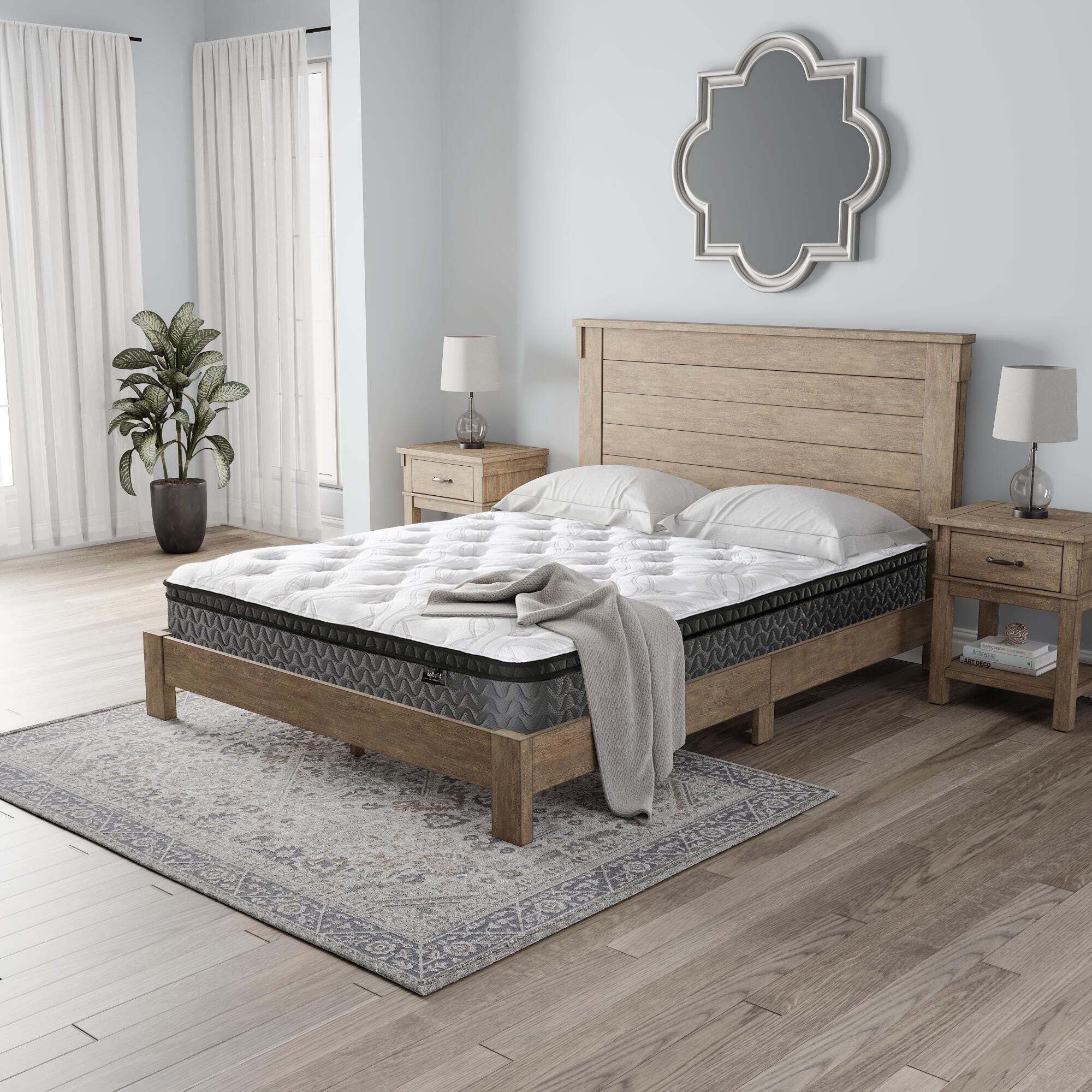 12 Inch Pocketed Hybrid Queen Mattress - image 5