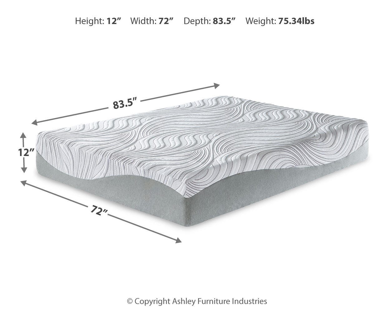 12 Inch Memory Foam Dimensions