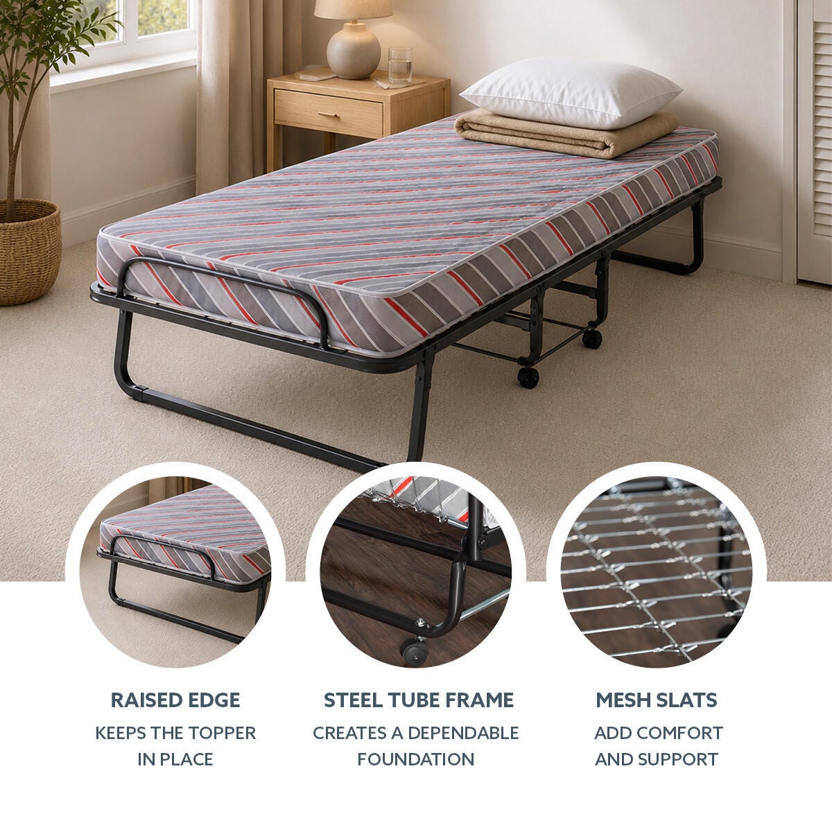 Linon Torino Folding Bed, , large