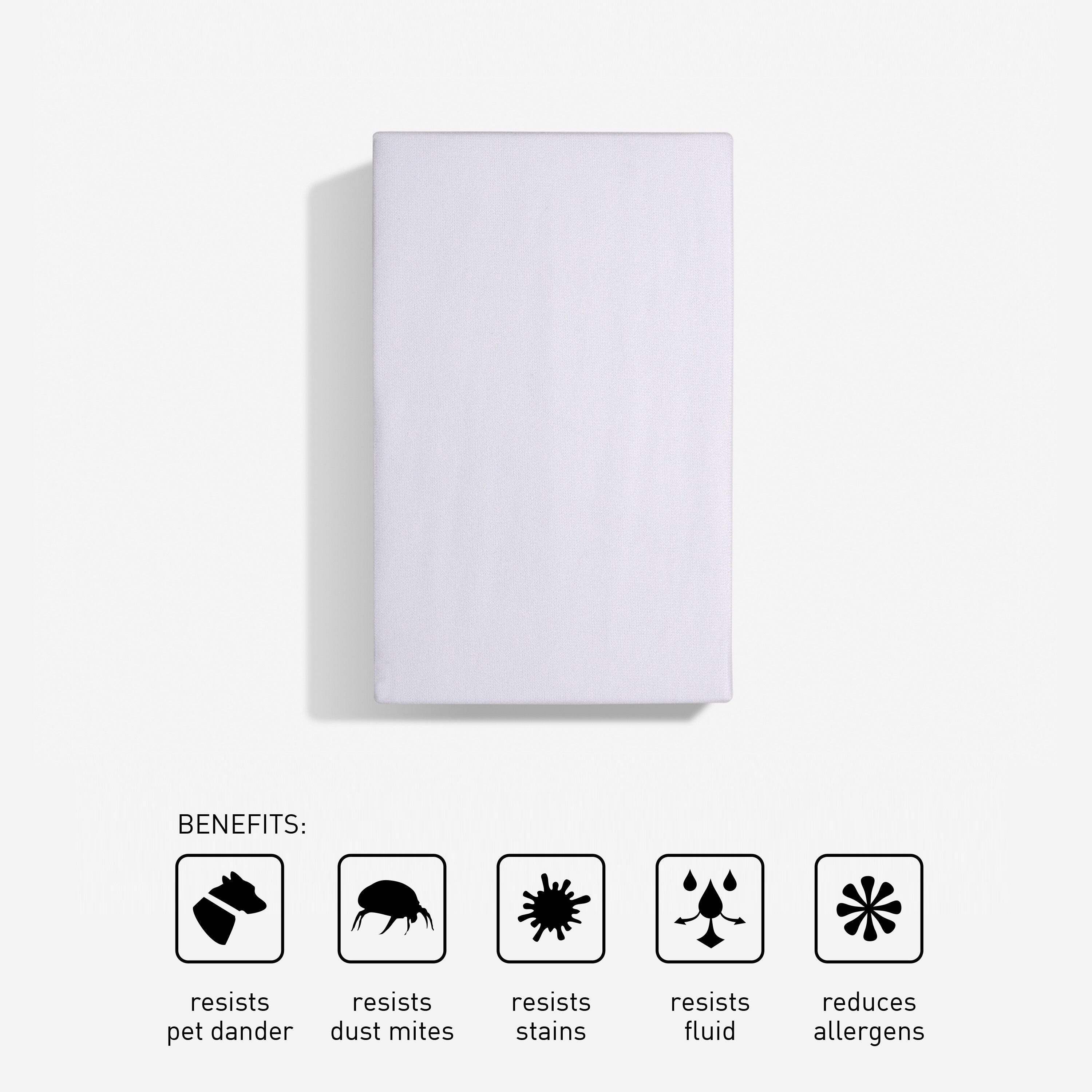 Bedgear iProtect Mattress Protector, White, rollover