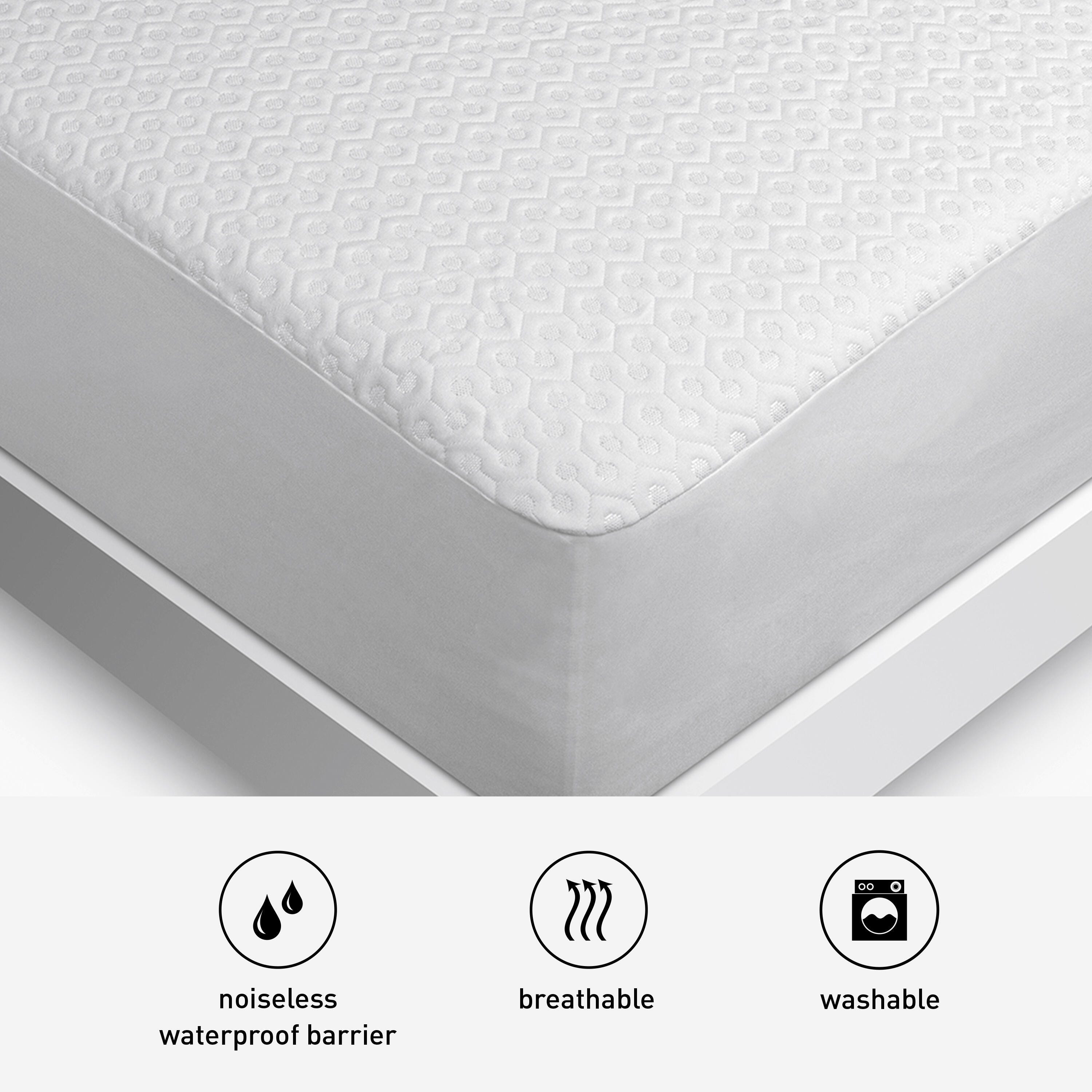 Bedgear Dri-Tec® 5.0 Moisture Wicking Mattress Protector, White, large
