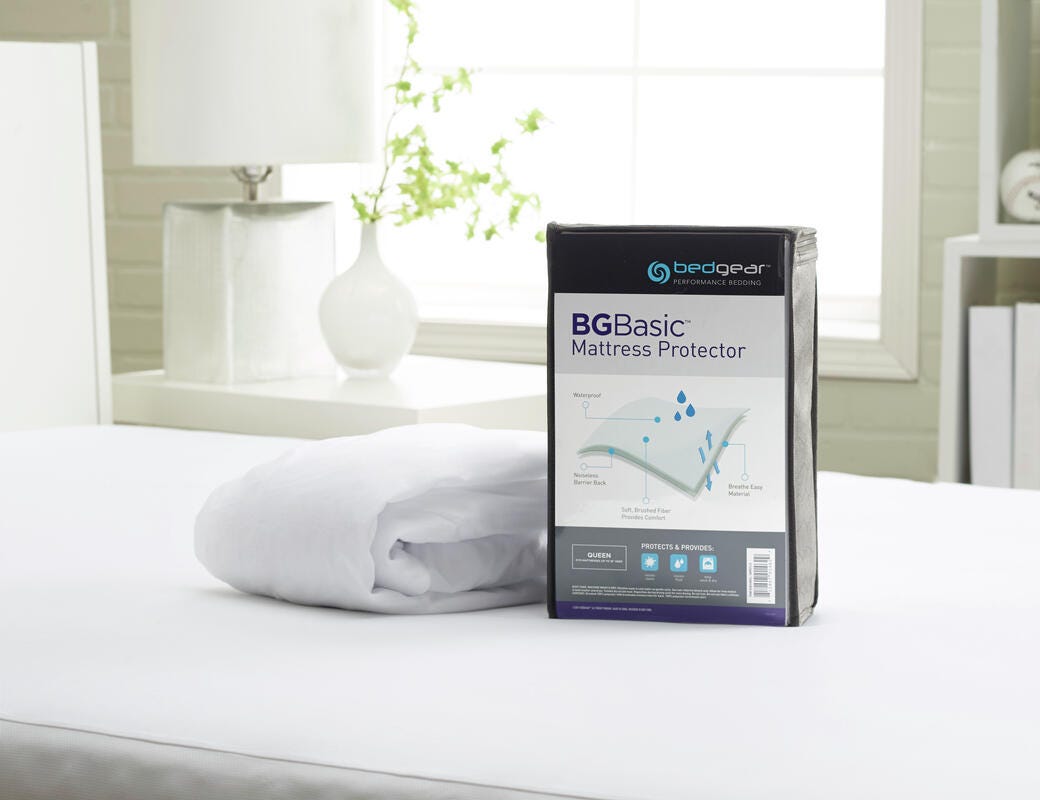 Bedgear Basic Mattress Protector, White, large