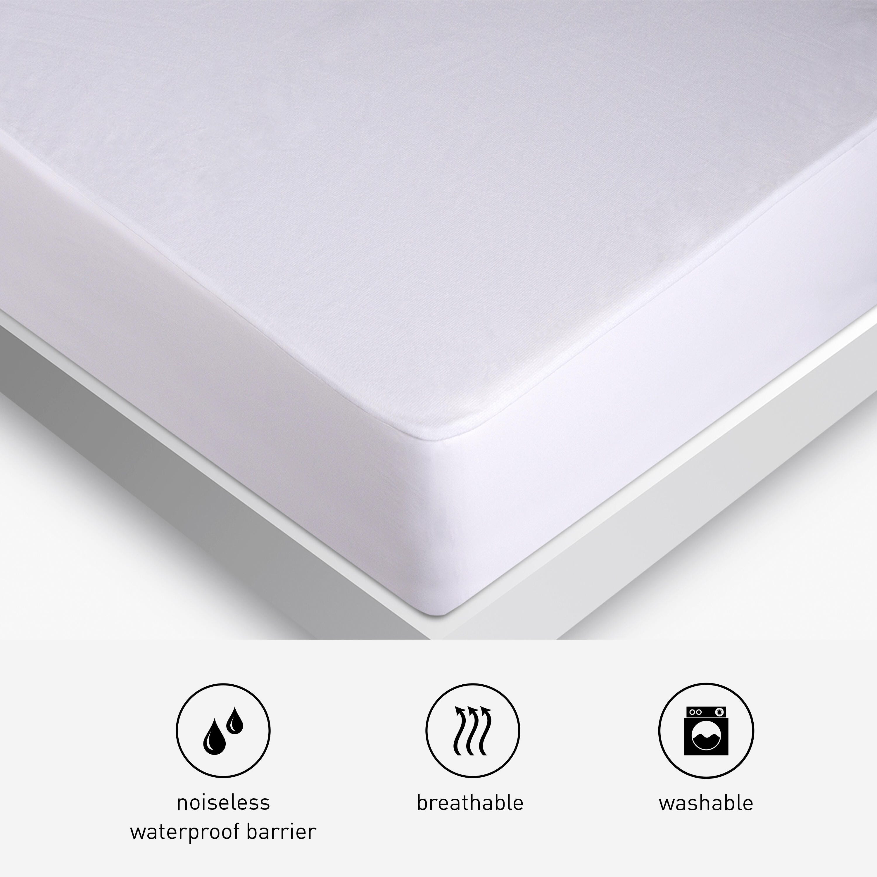 Bedgear Basic Mattress Protector, White, large