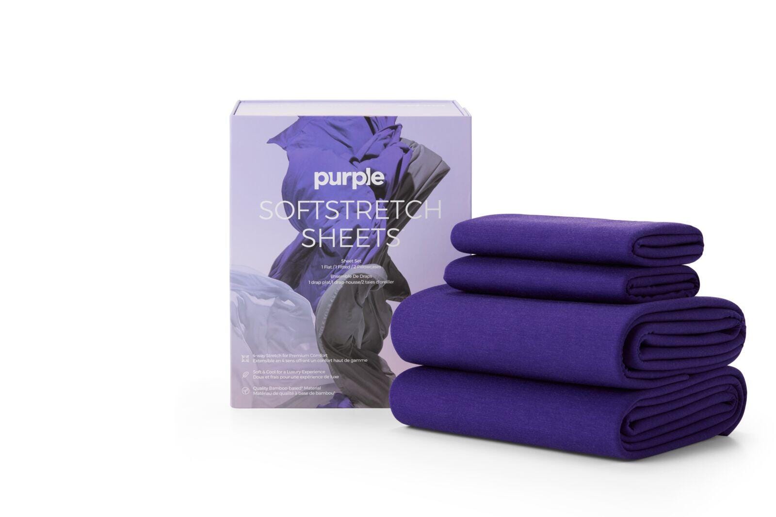 Purple&reg;&nbsp; SoftStretch Sheets Full, Purple, large