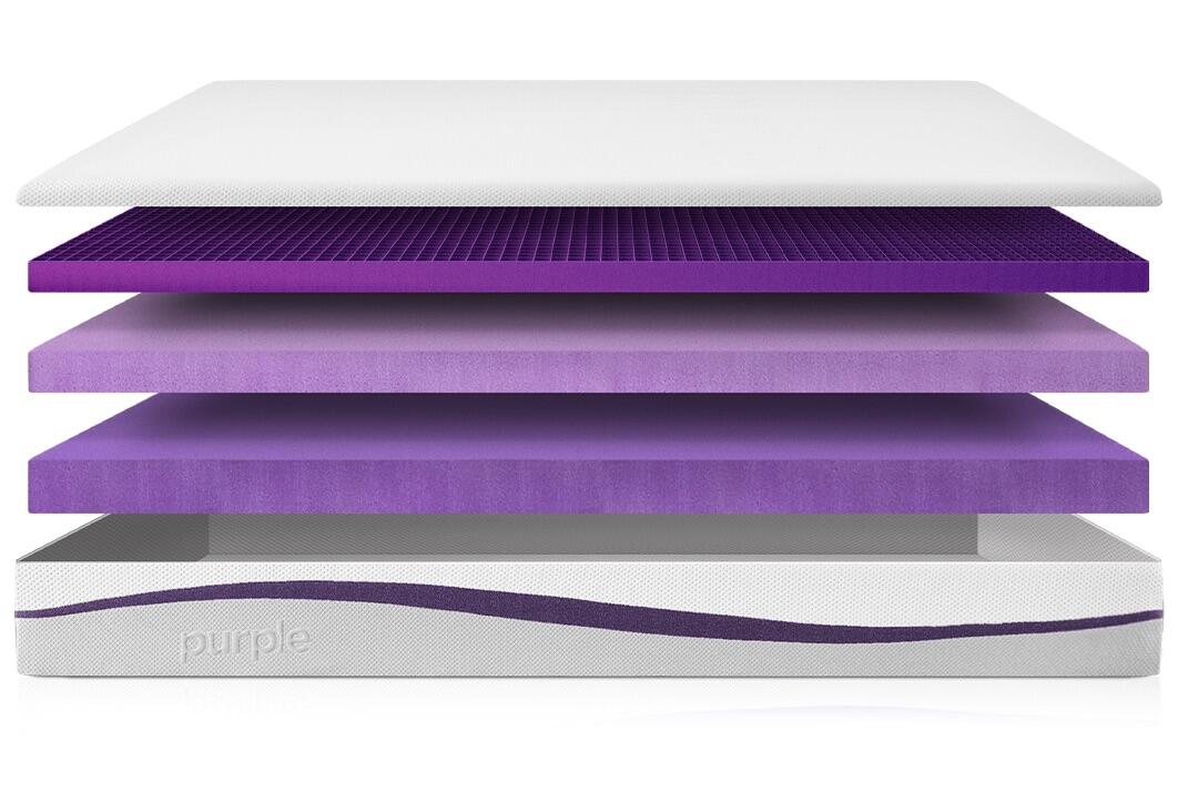 Purple® Twin XL Mattress, Gray/White, large