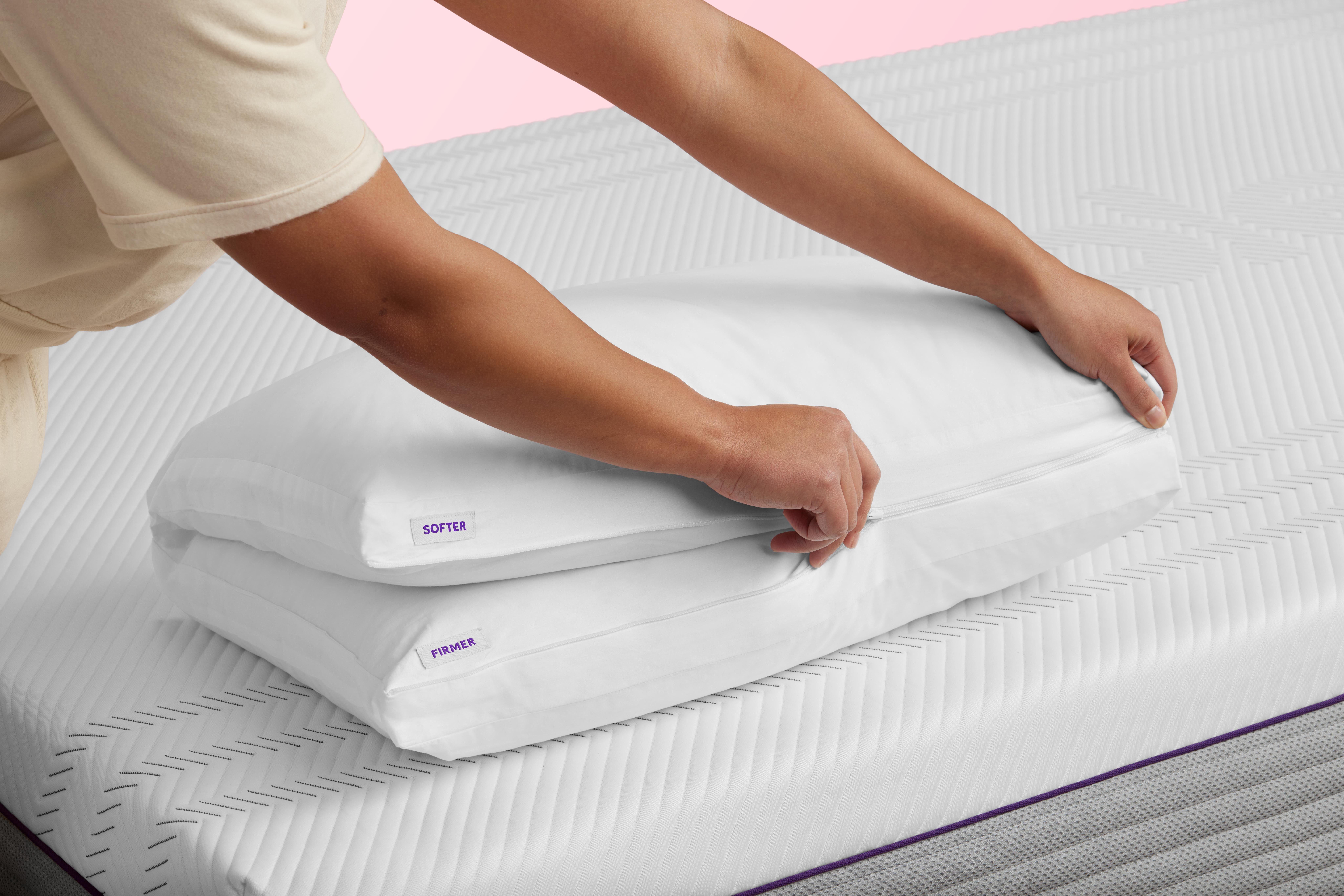 Purple® Twin Cloud Standard Pillow, White, large