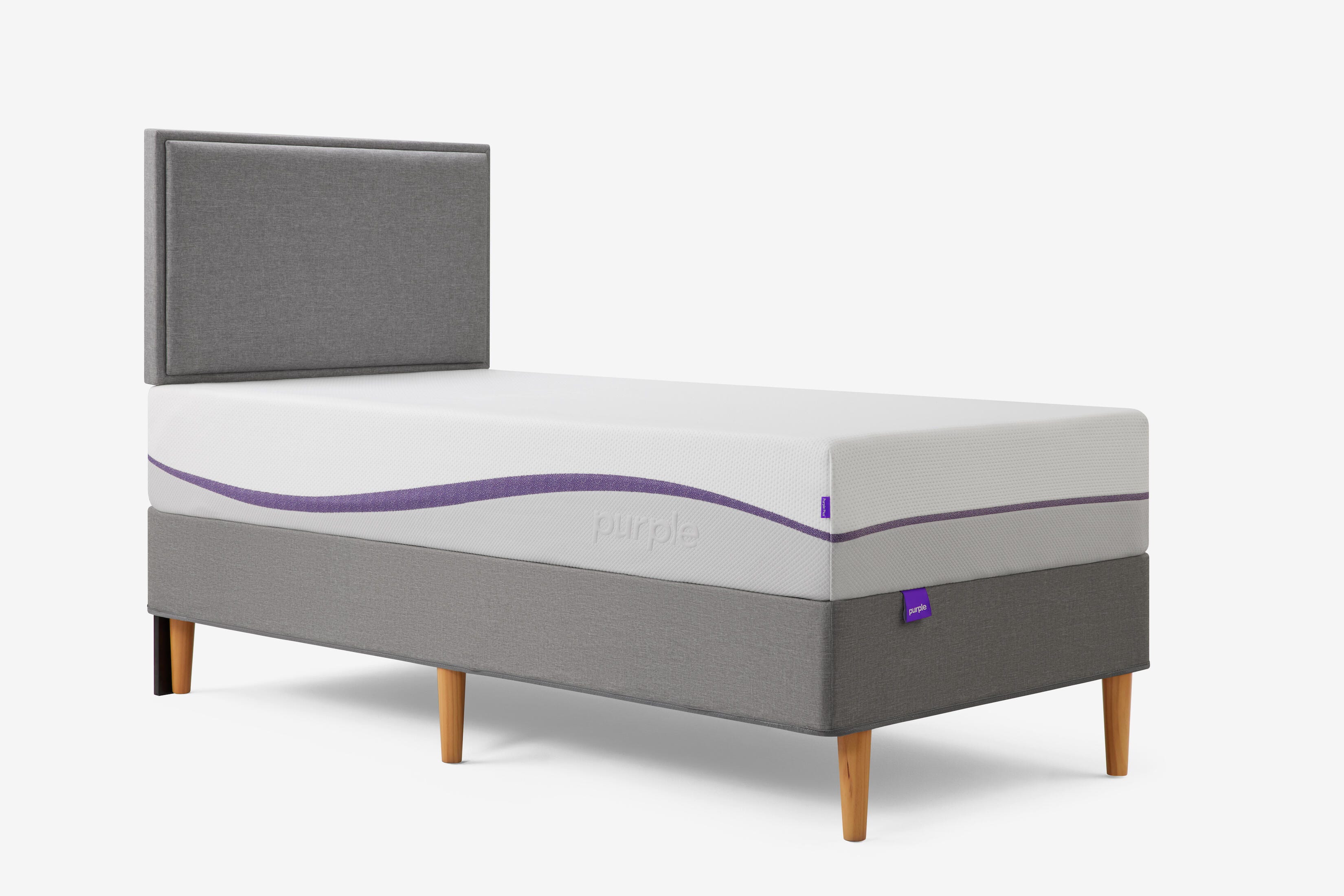 Purple® Plus Twin Mattress, Gray/White, large