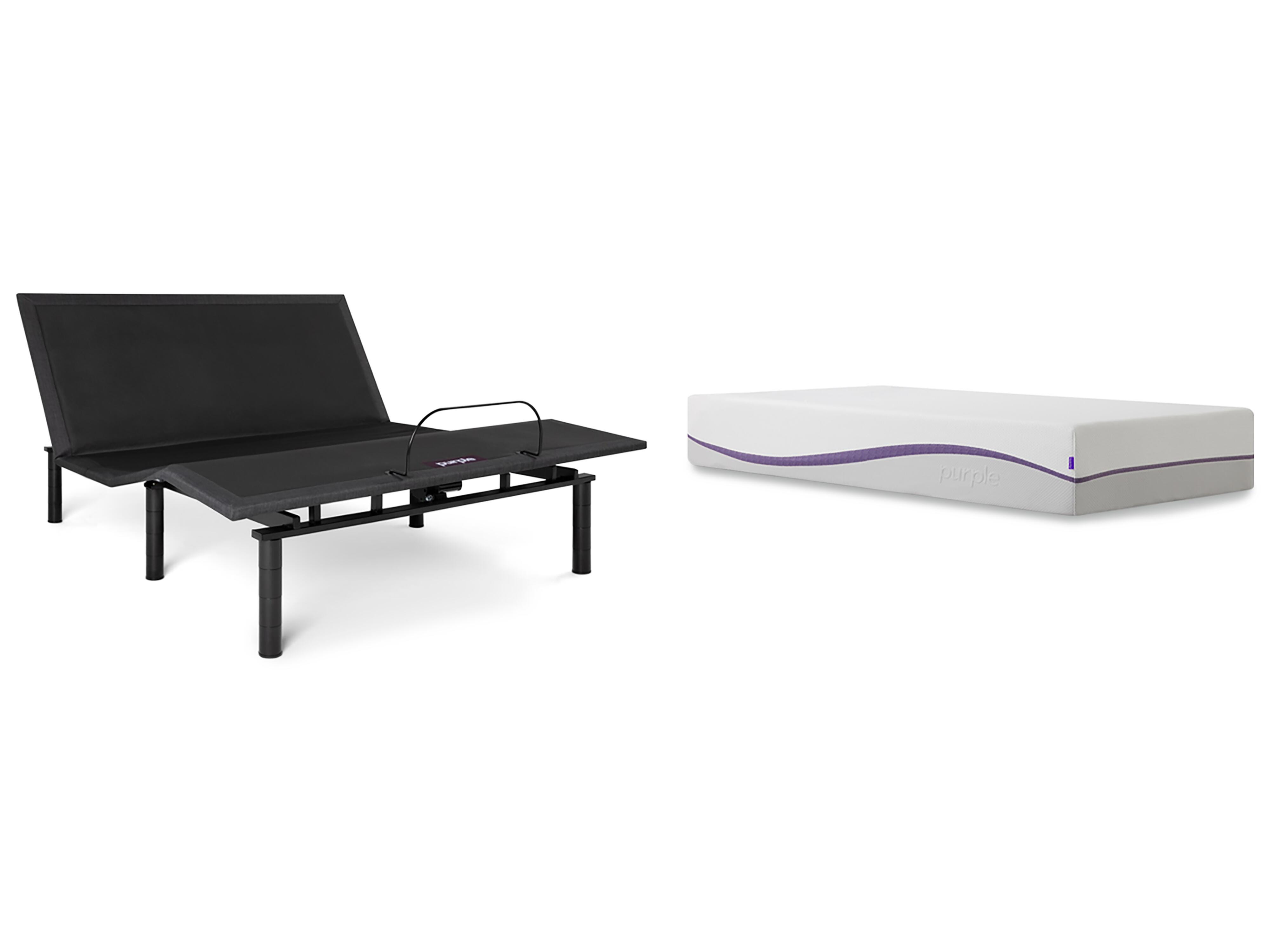 Purple&reg; Mattress with Adjustable Base, Gray/White, large