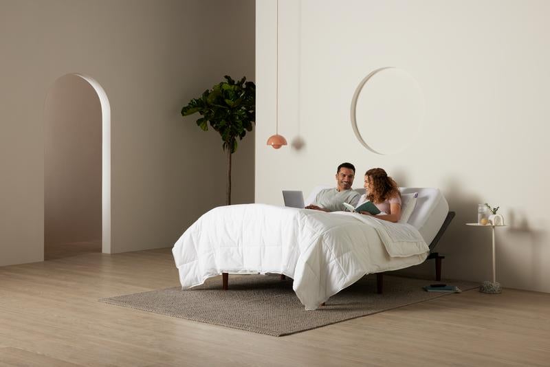 The Purple Ascent Adjustable Base - Queen, Gray