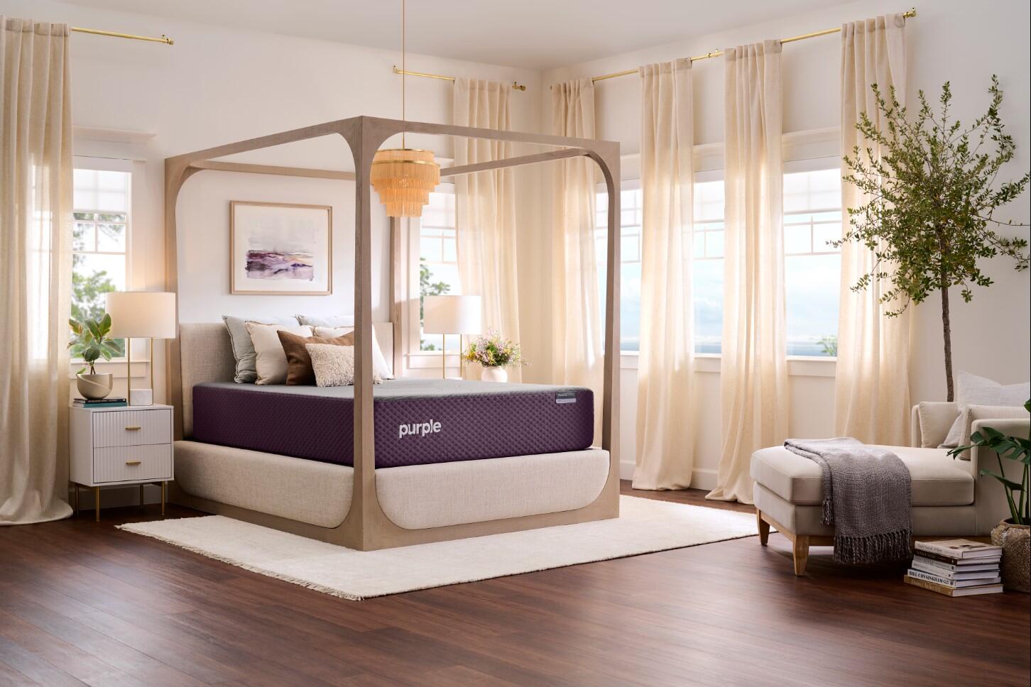 Purple Restore Premier Mattress with Adjustable Base, Purple, large
