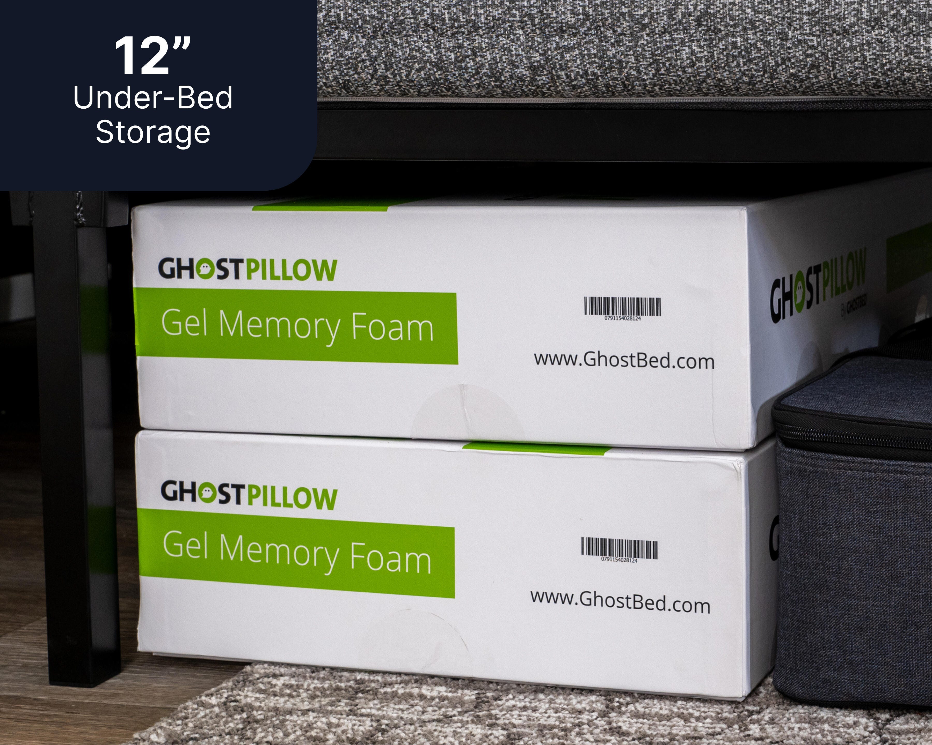 GhostBed All in One Metal Foundation, Black, large