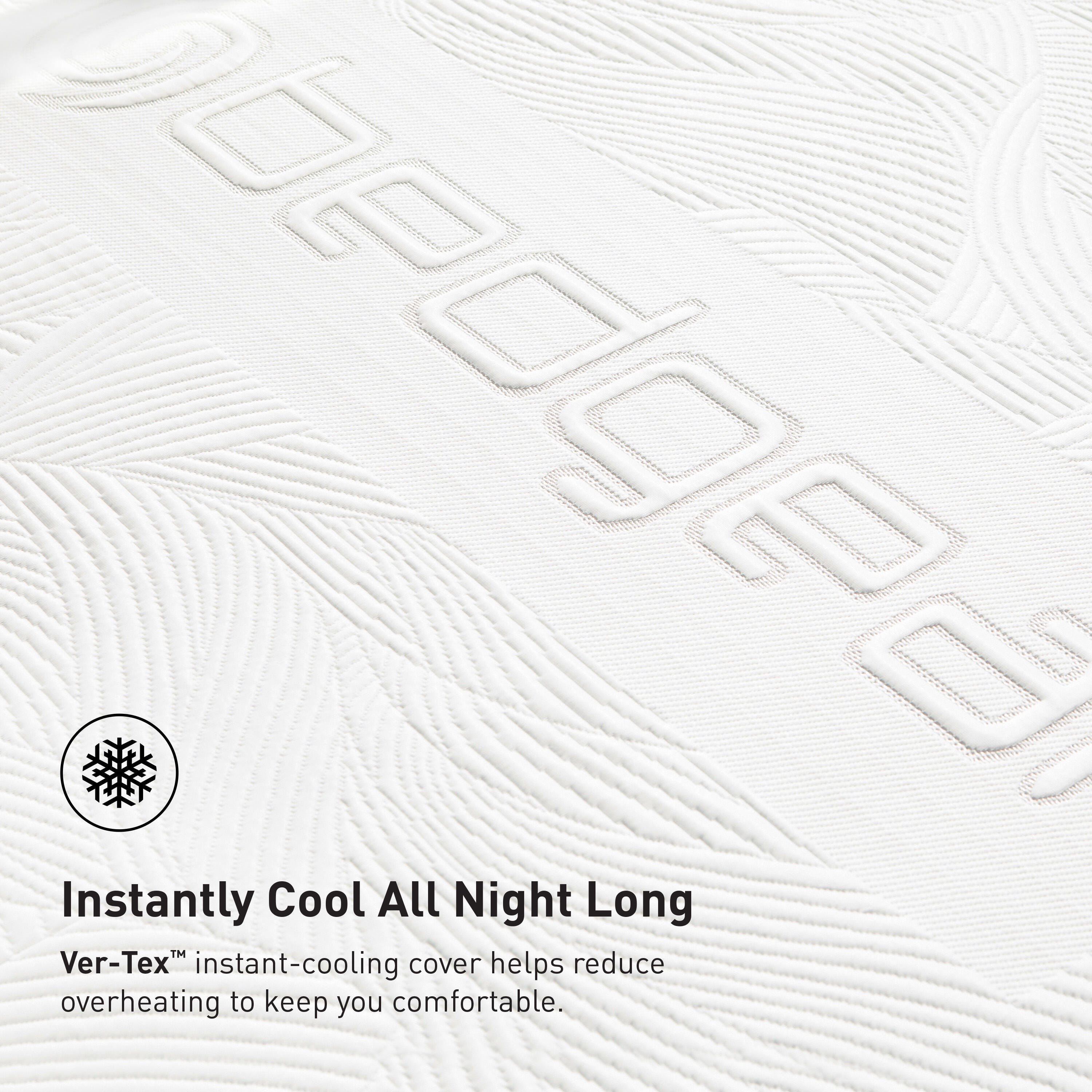 Bedgear S3 Performance Twin Mattress, White, large