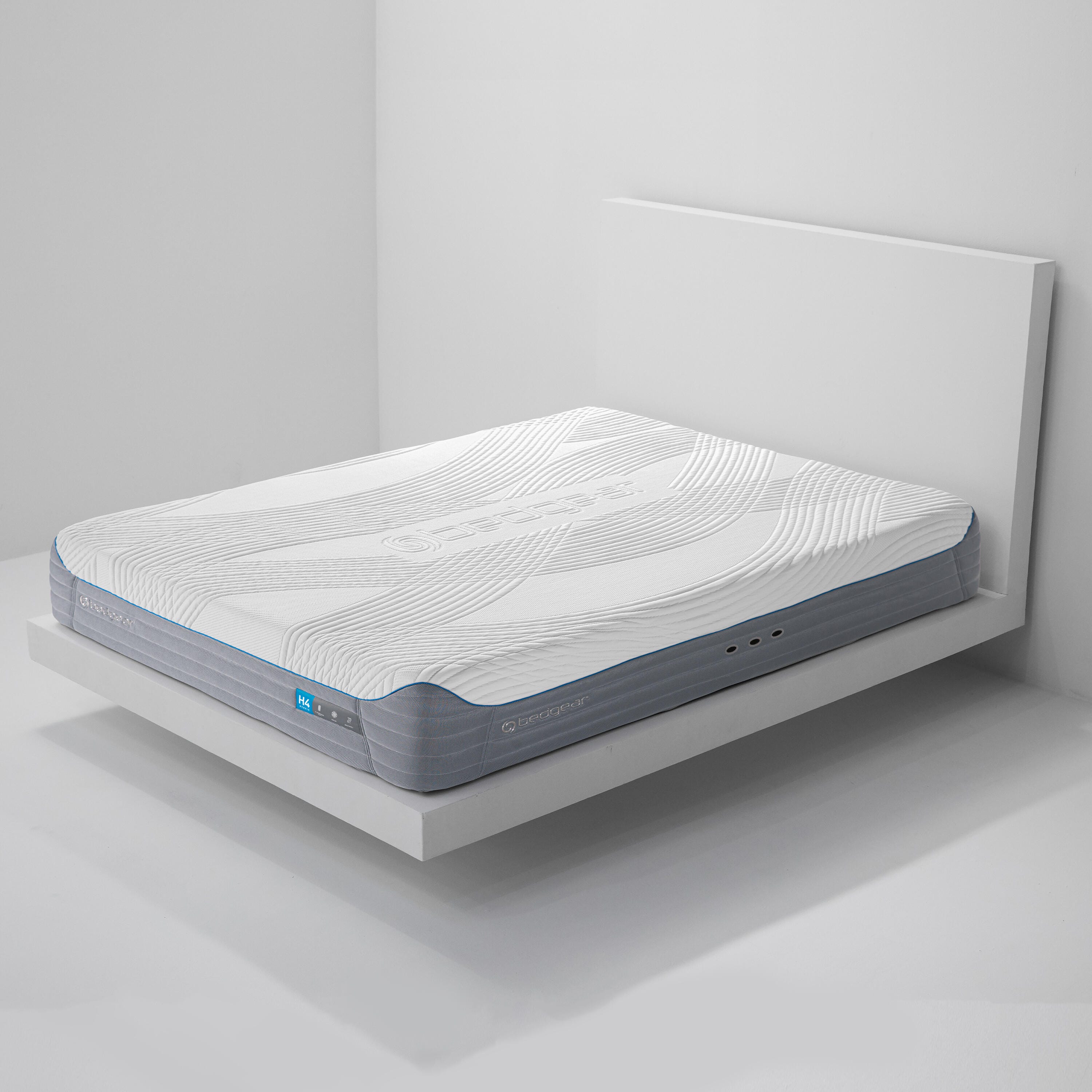 Bedgear H4 Performance Hybrid King Mattress, White, large