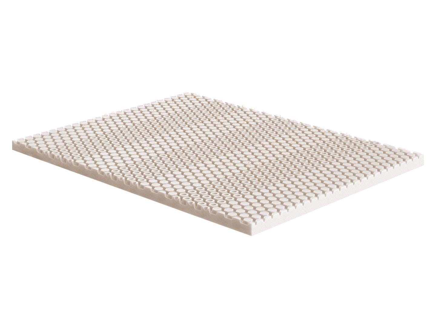 CopperWELL Gel Memory Foam 3 Inch Full Mattress Topper with HexFLO Zoned Support, Beige, large