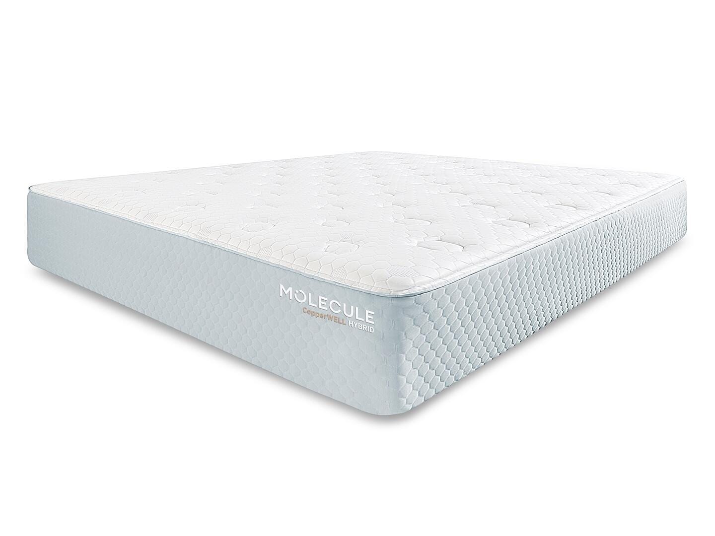 CopperWELL Medium Gel Memory Foam and Innerspring 13 Inch King Mattress, White