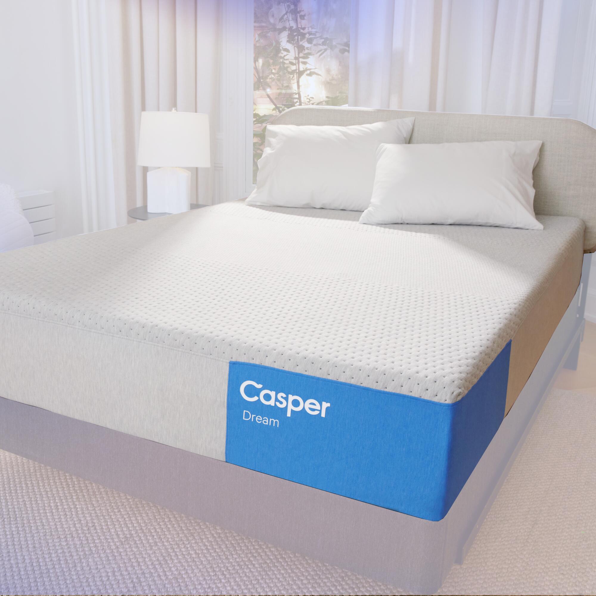 Casper Dream 3.0 Queen Mattress, White/Blue, rollover