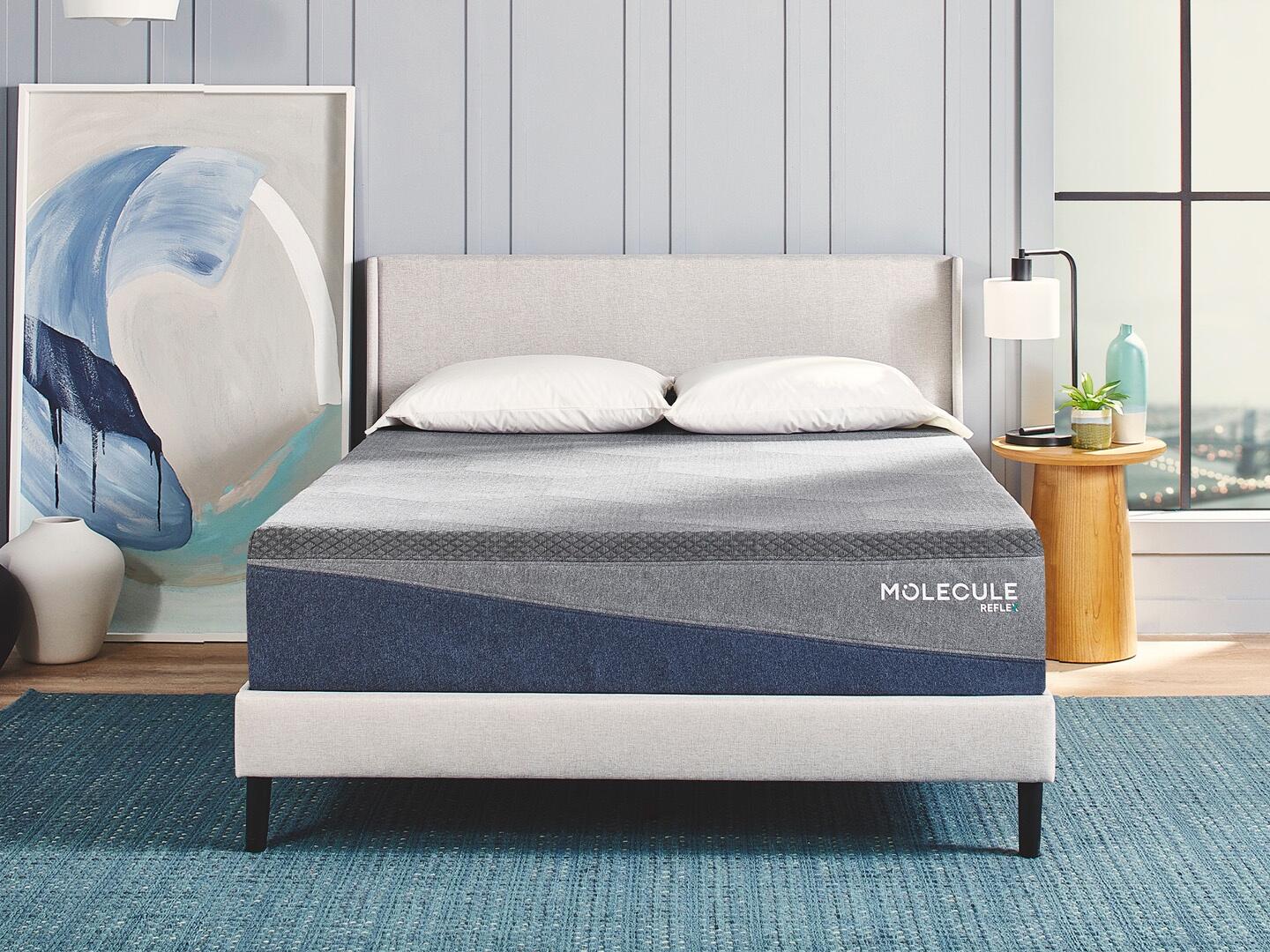 MOLECULE Reflex 12 Inch Firm Cushion Queen Mattress, Gray, large