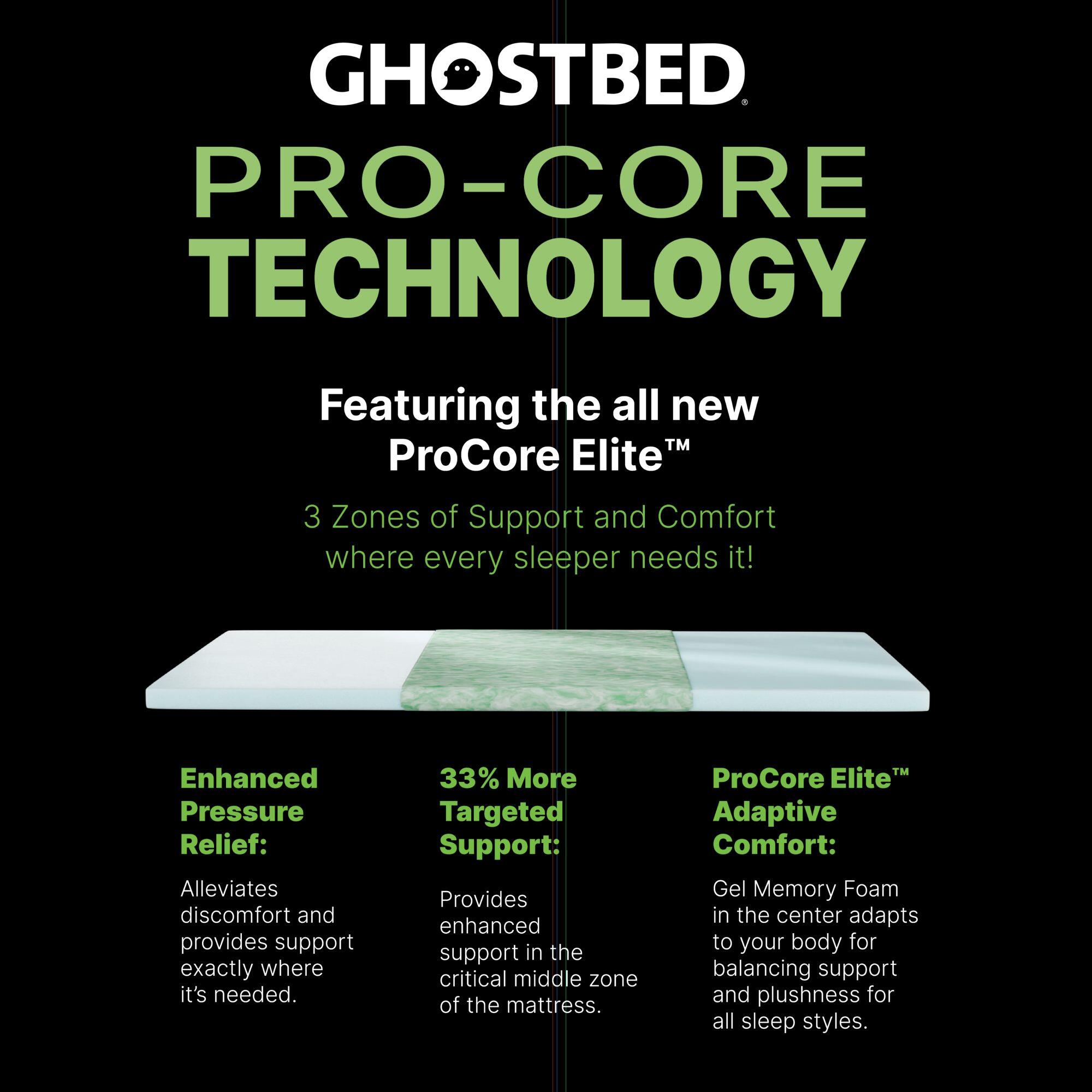GhostBed Premium Medium Hybrid Queen Mattress, Gray, large