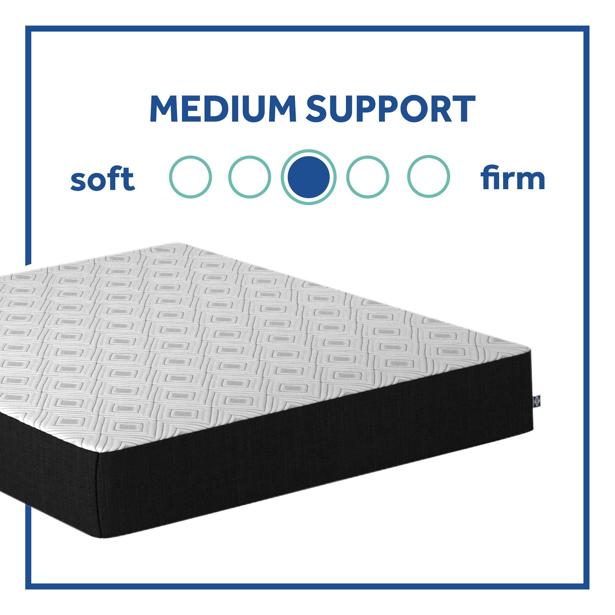 Sealy&reg; Emerald 10" Queen Hybrid Bed