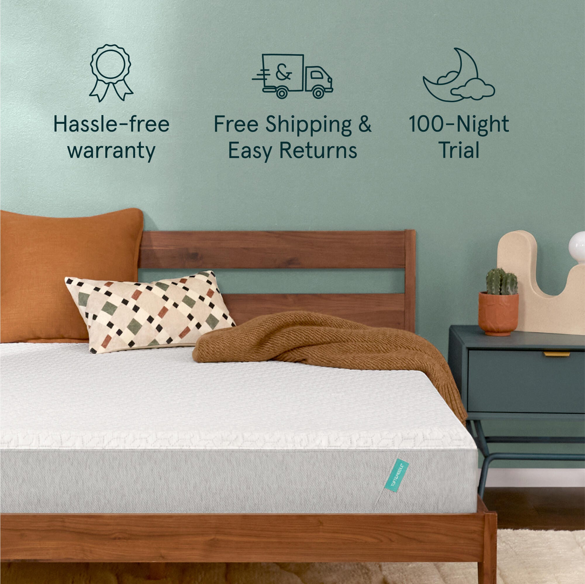 Tuft & Needle Original Foam 10" Medium Mattress -Twin, Off White, large