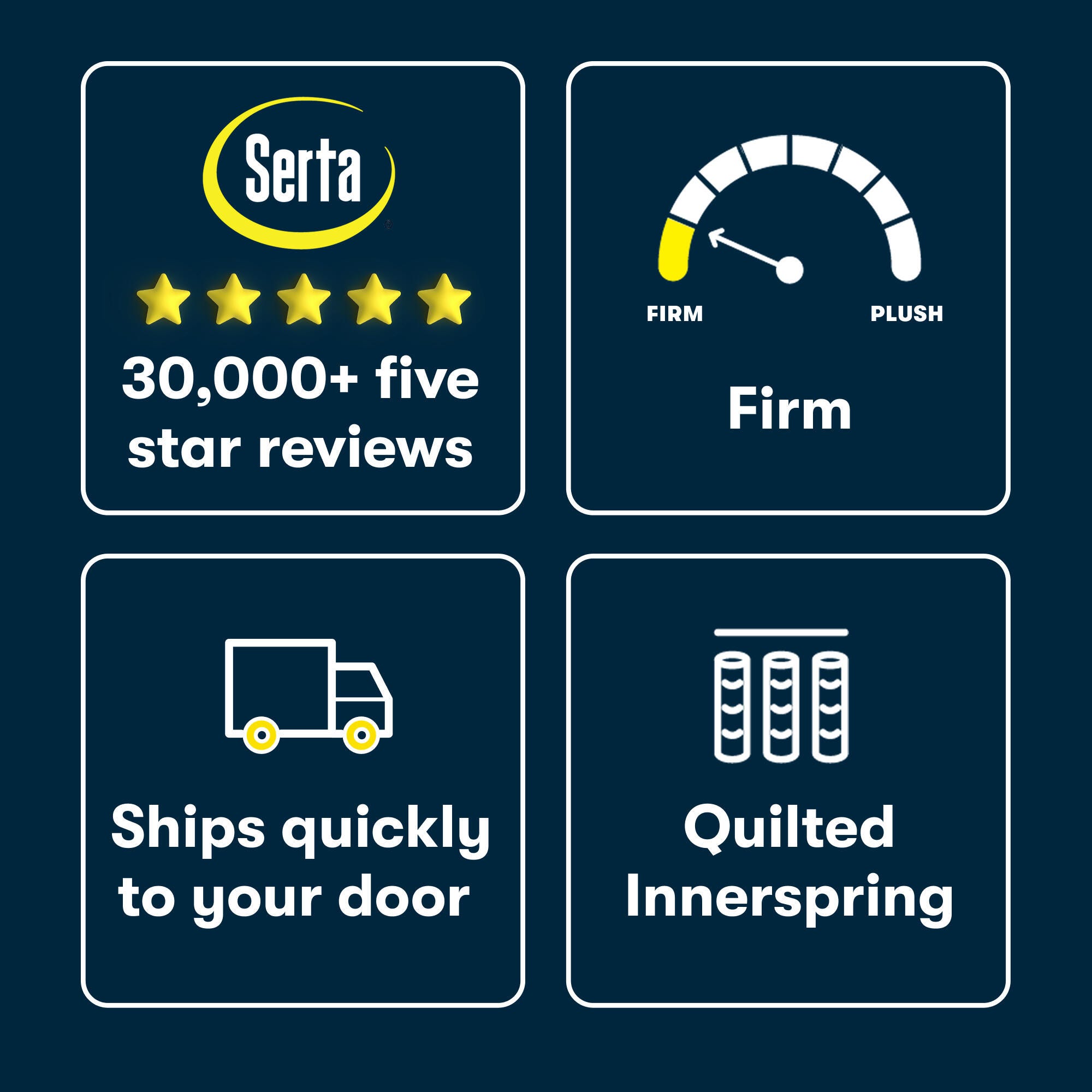 Serta Perfect Day 14" Firm Full Mattress, Off White, large